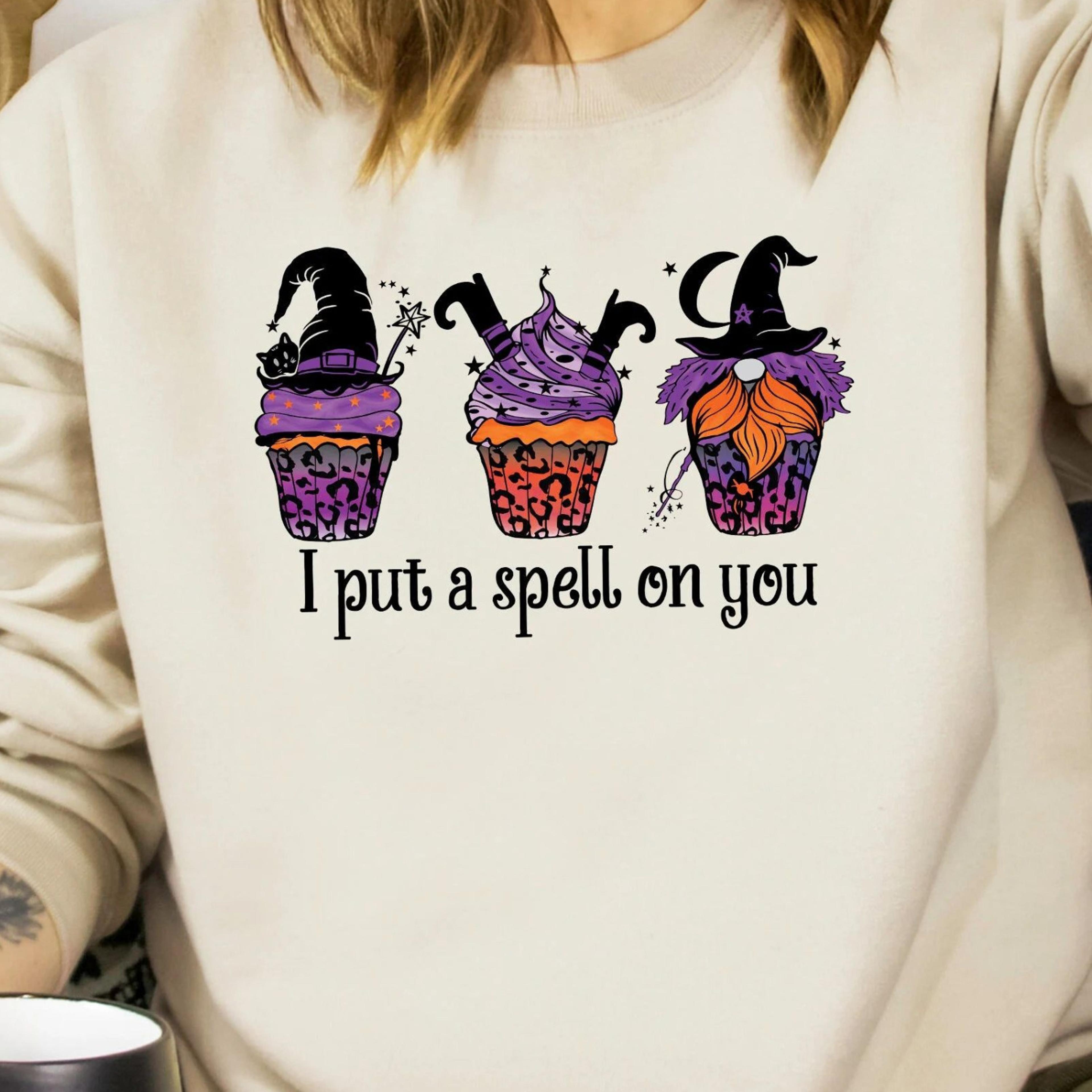 i put a spell on you shirt, halloween witch shirt, spell books shirt, pumpkin halloween shirt, halloween vibes shirt,