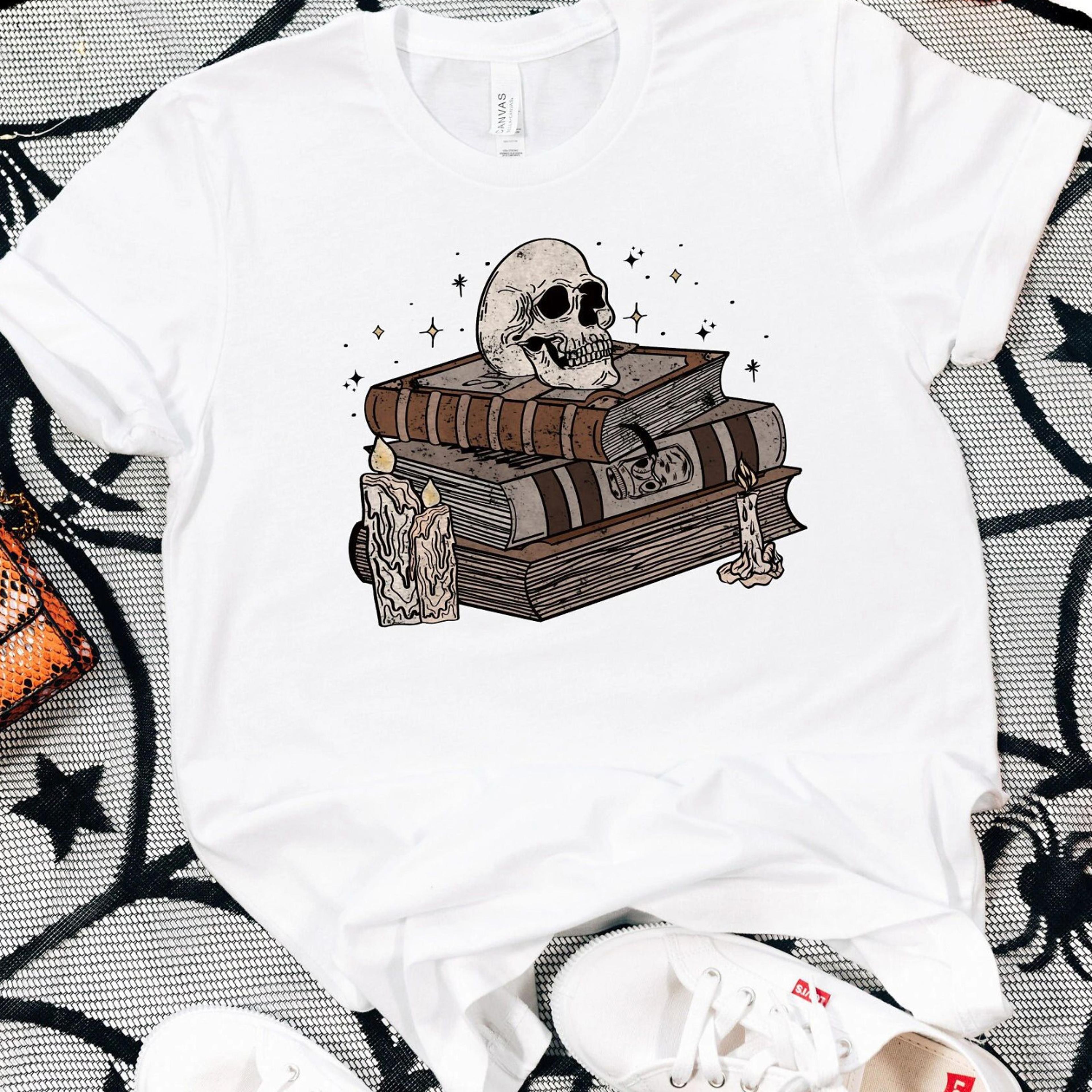 spell books halloween witch shirt spooky season tee