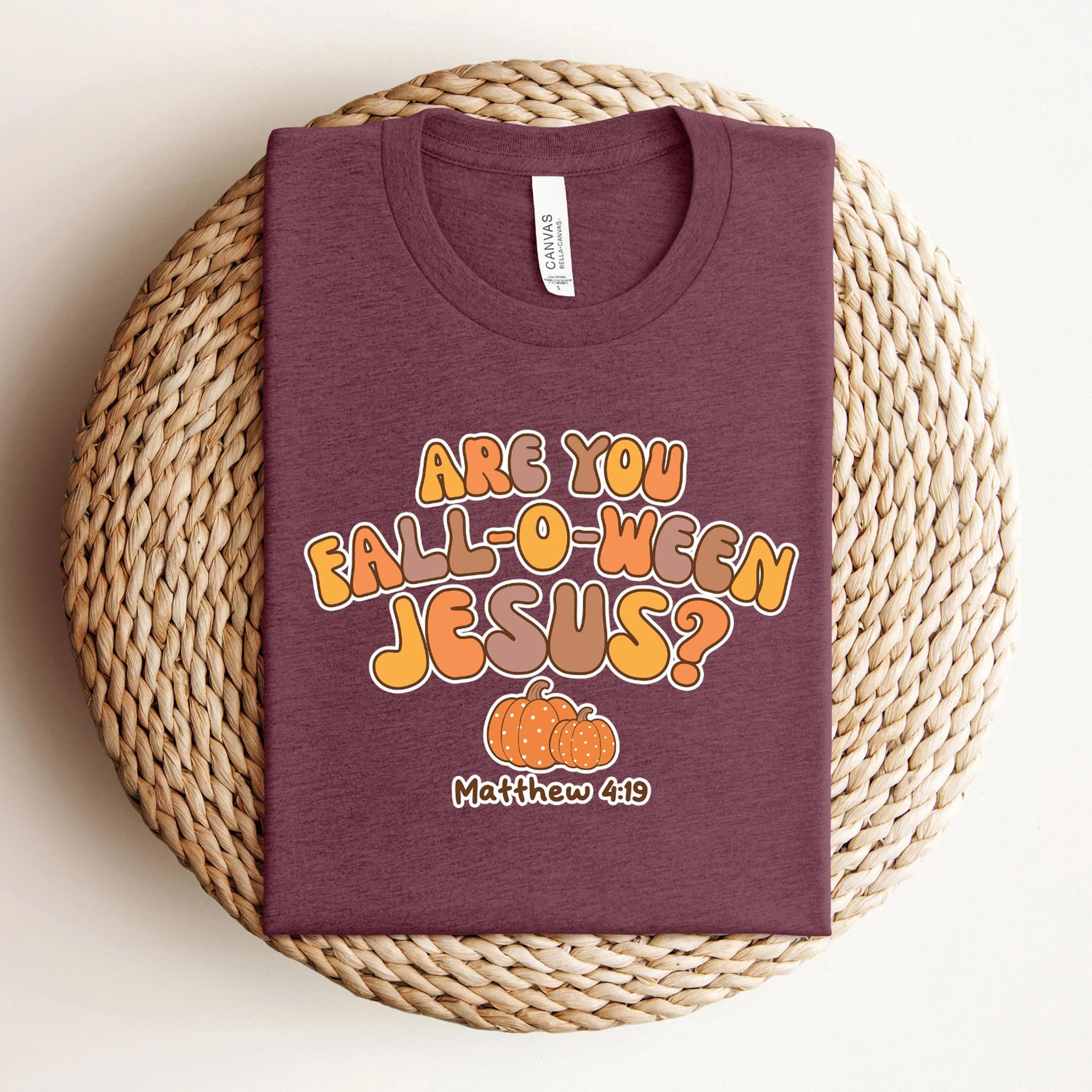 are you fall o ween halloween pumpkin jesus sweatshirt