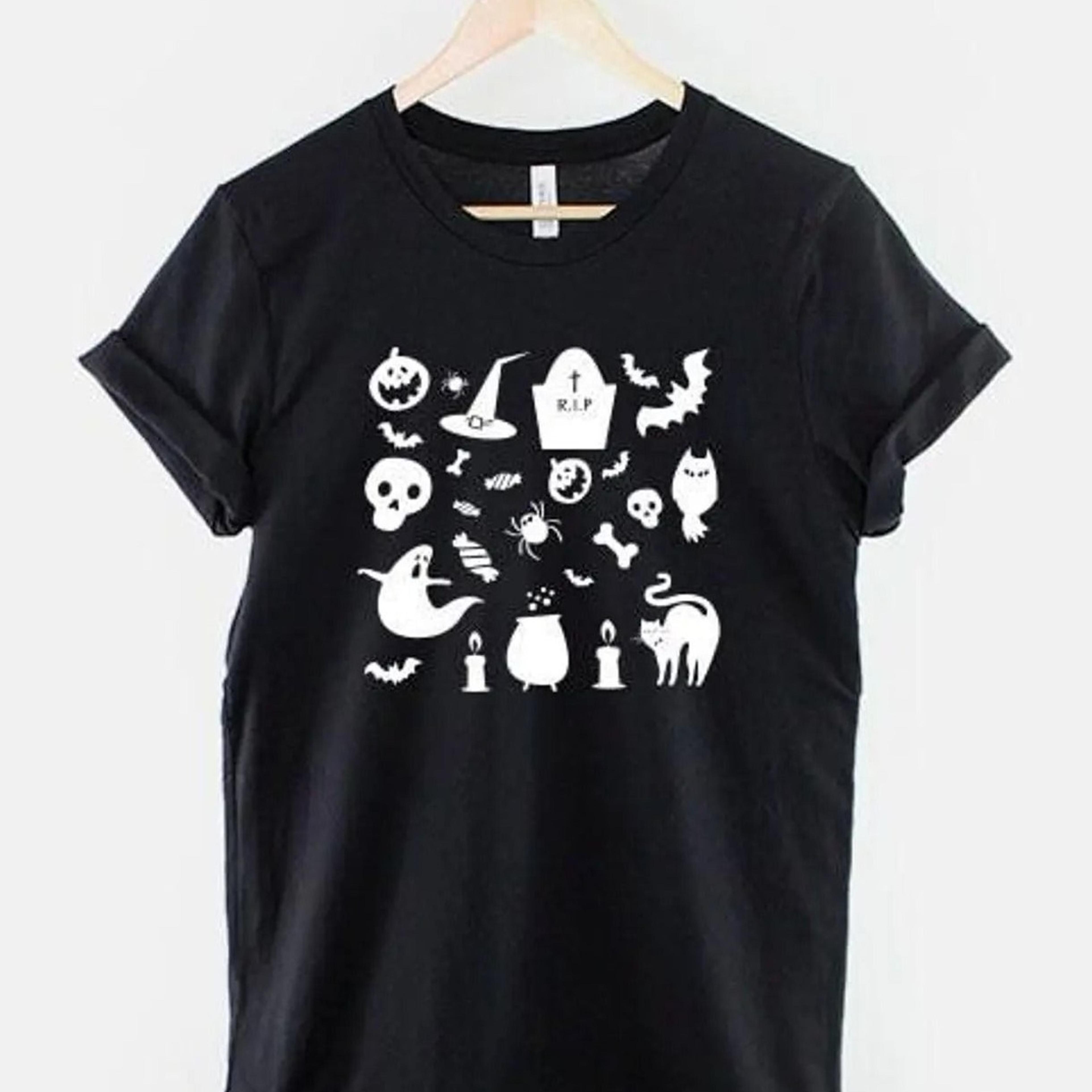 playful ghost shirt, cute halloween t shirt, spooky season graphic tee, trick or treat gift