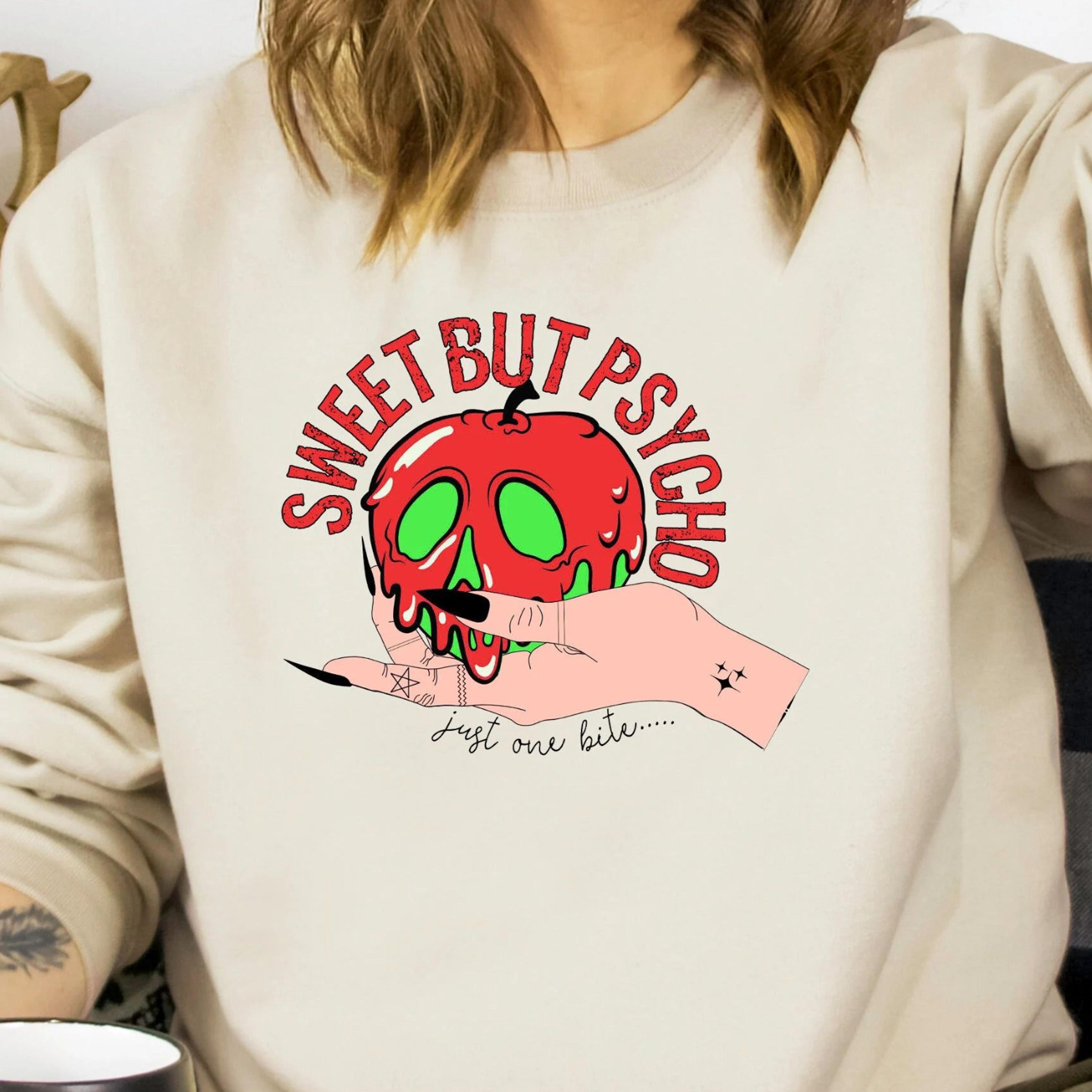sweet but psycho just one bite halloween shirt cute spooky tee