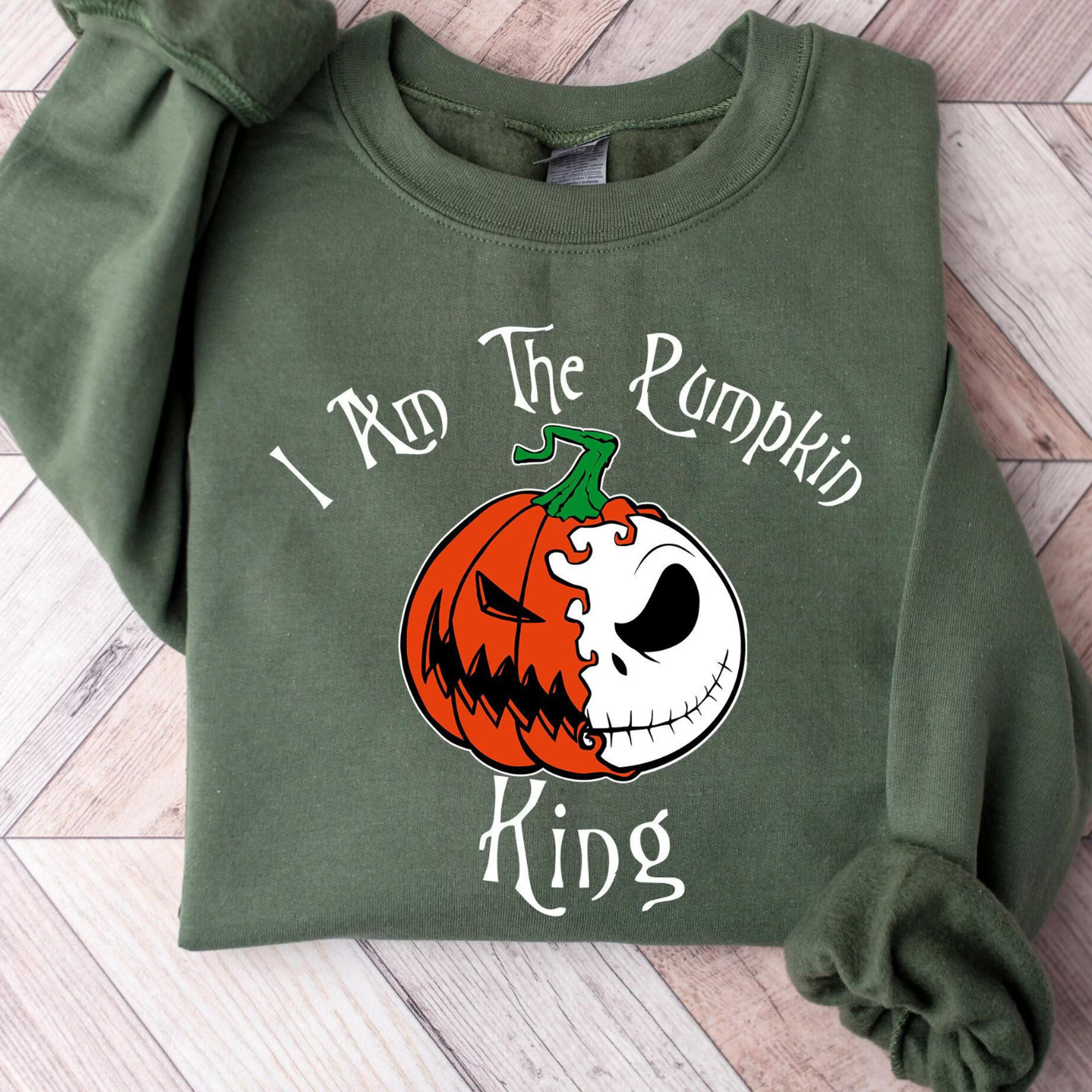 i am the pumpkin king halloween spooky pumpkin sweatshirt