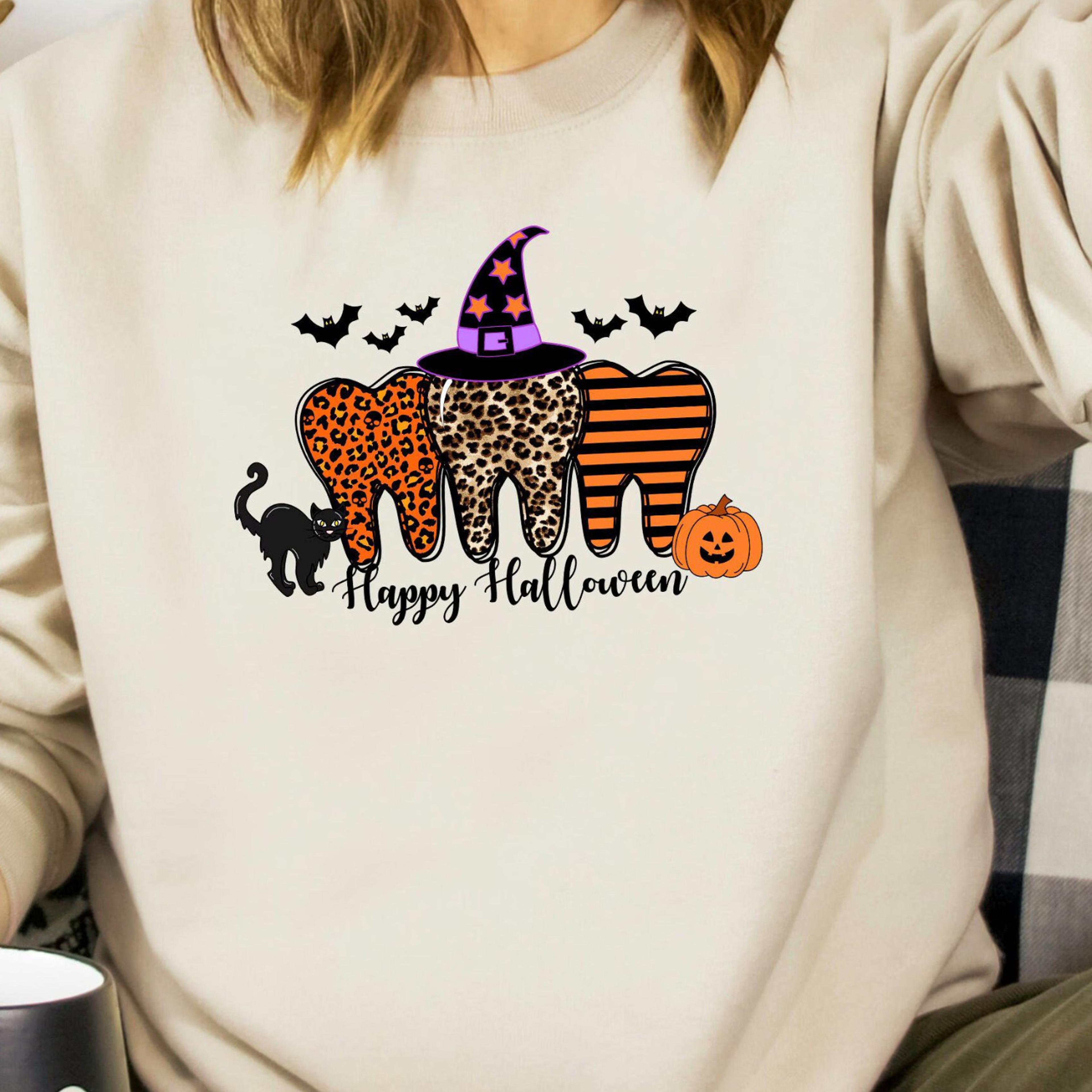 happy halloween dentist sweatshirt spooky dental shirt