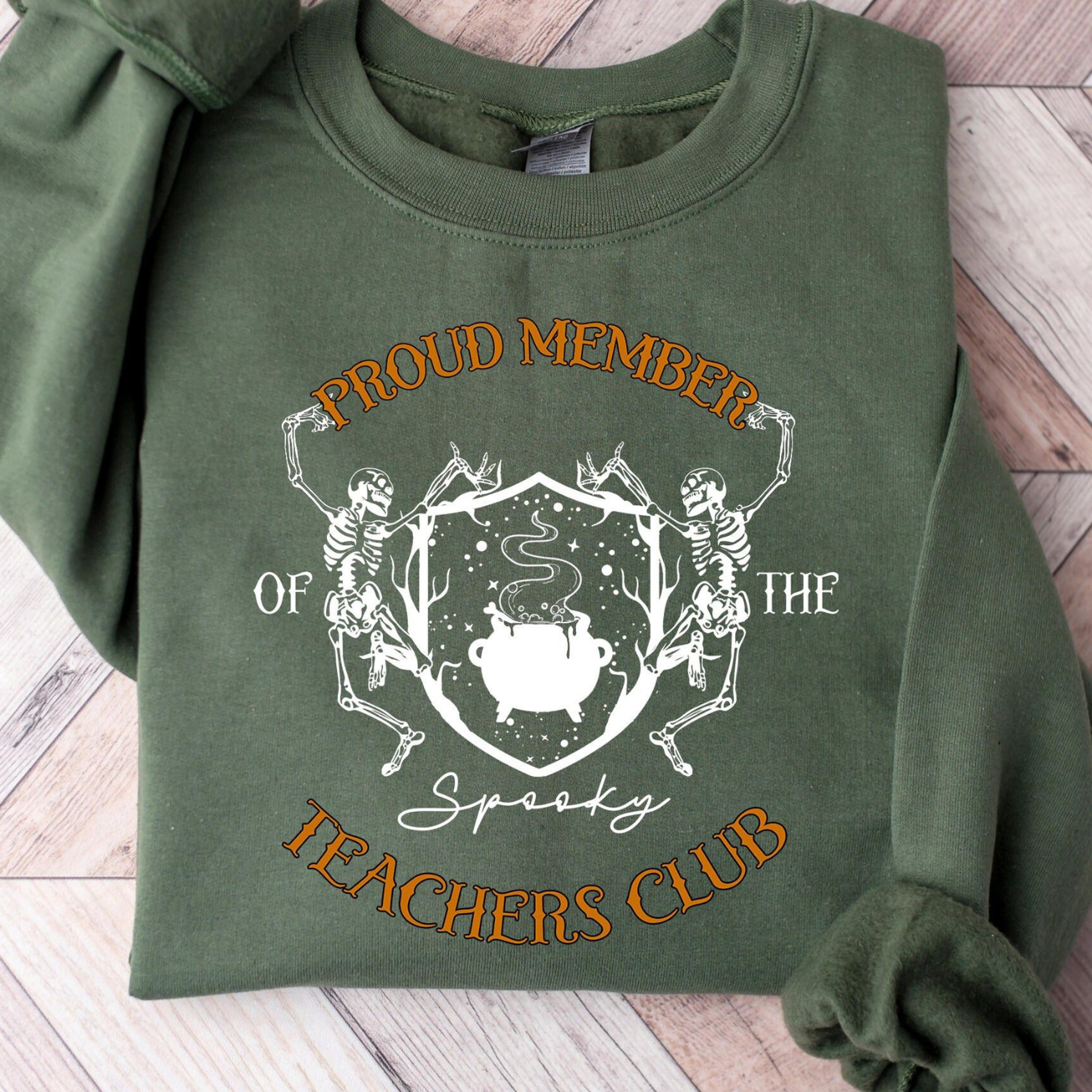 proud member of the spooky teacher club halloween sweatshirt