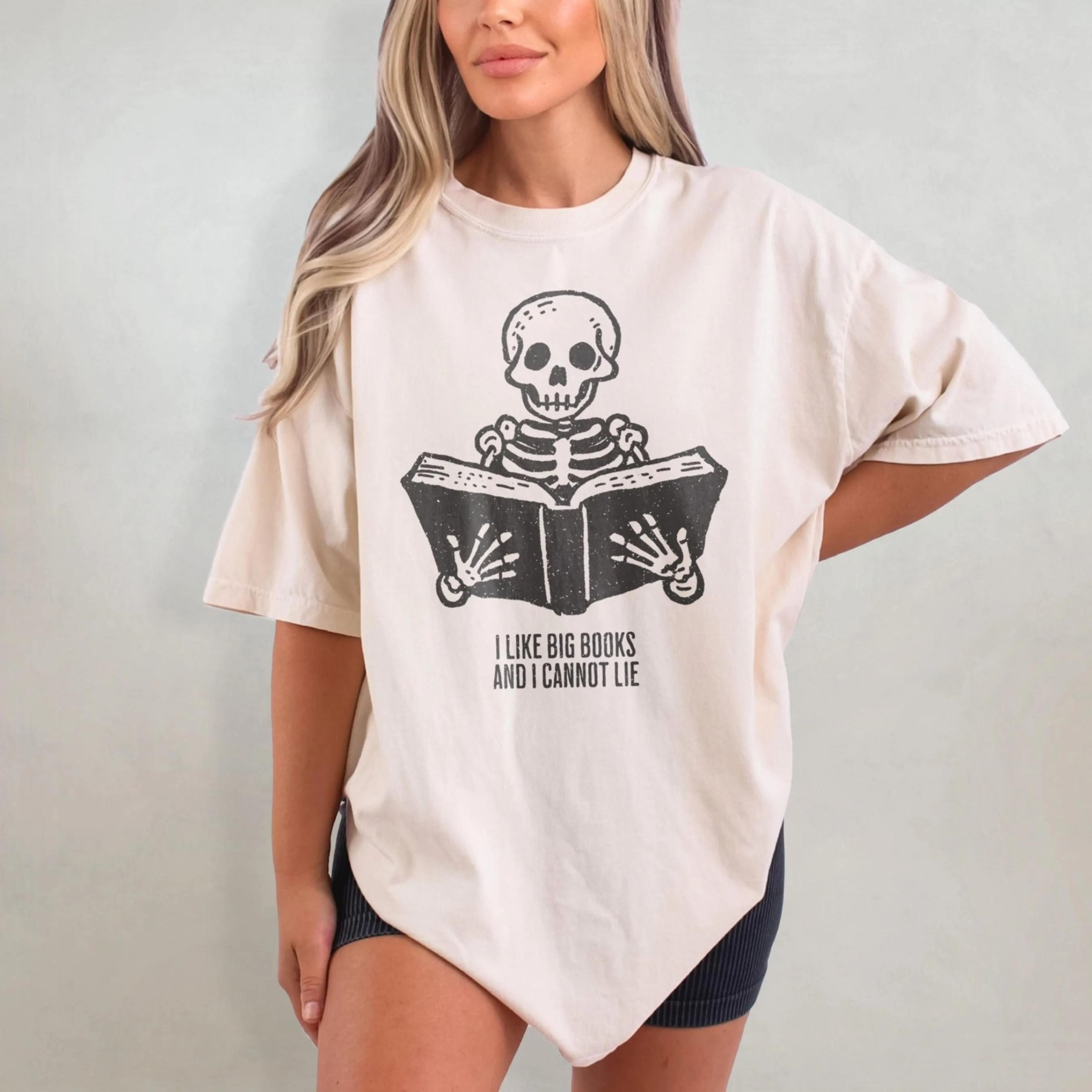 funny book shirt, bookish t-shirt, skeleton reader shirt, big books shirt, bookworm shirt, book lover gif