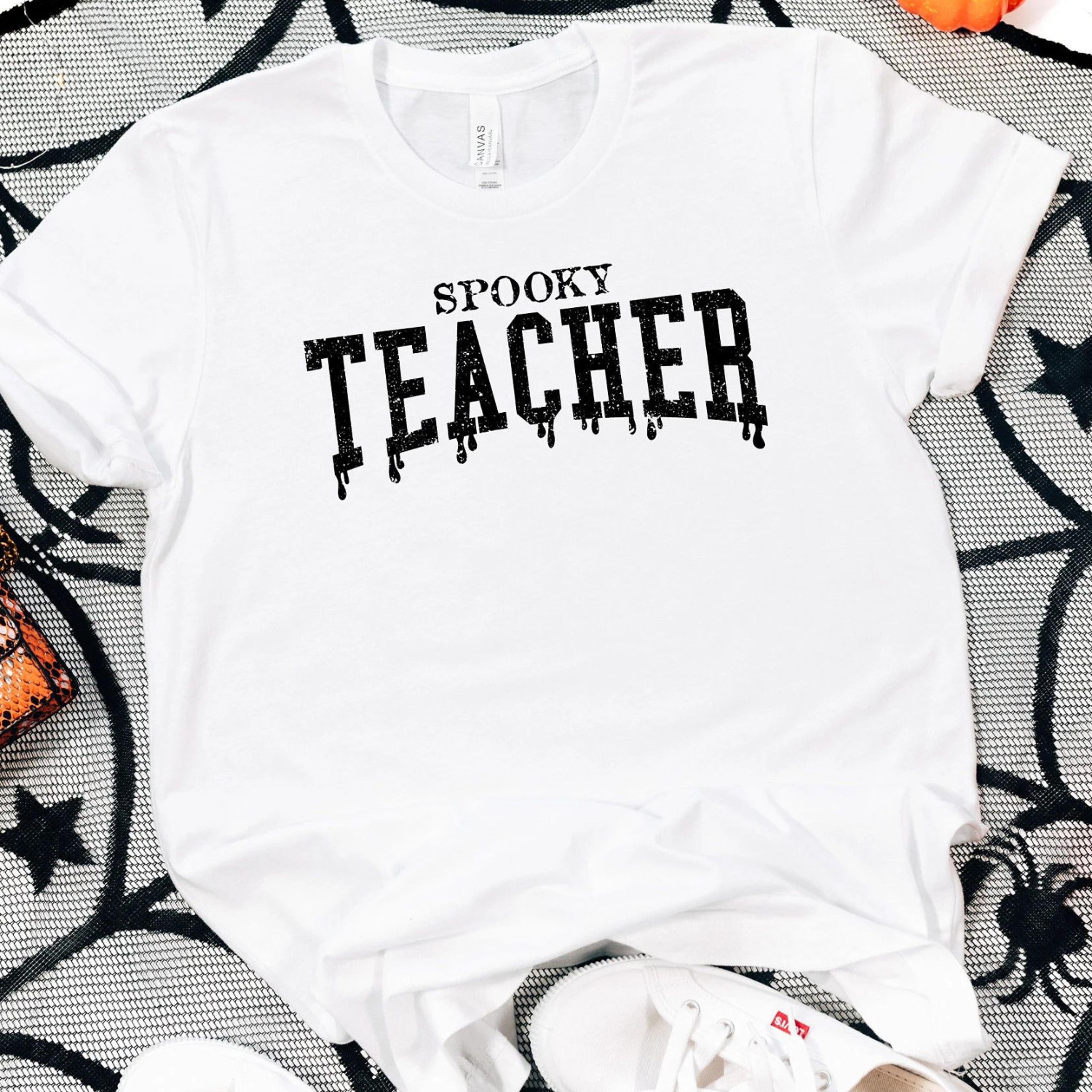 spooky teacher halloween sweatshirt cute teacher gift