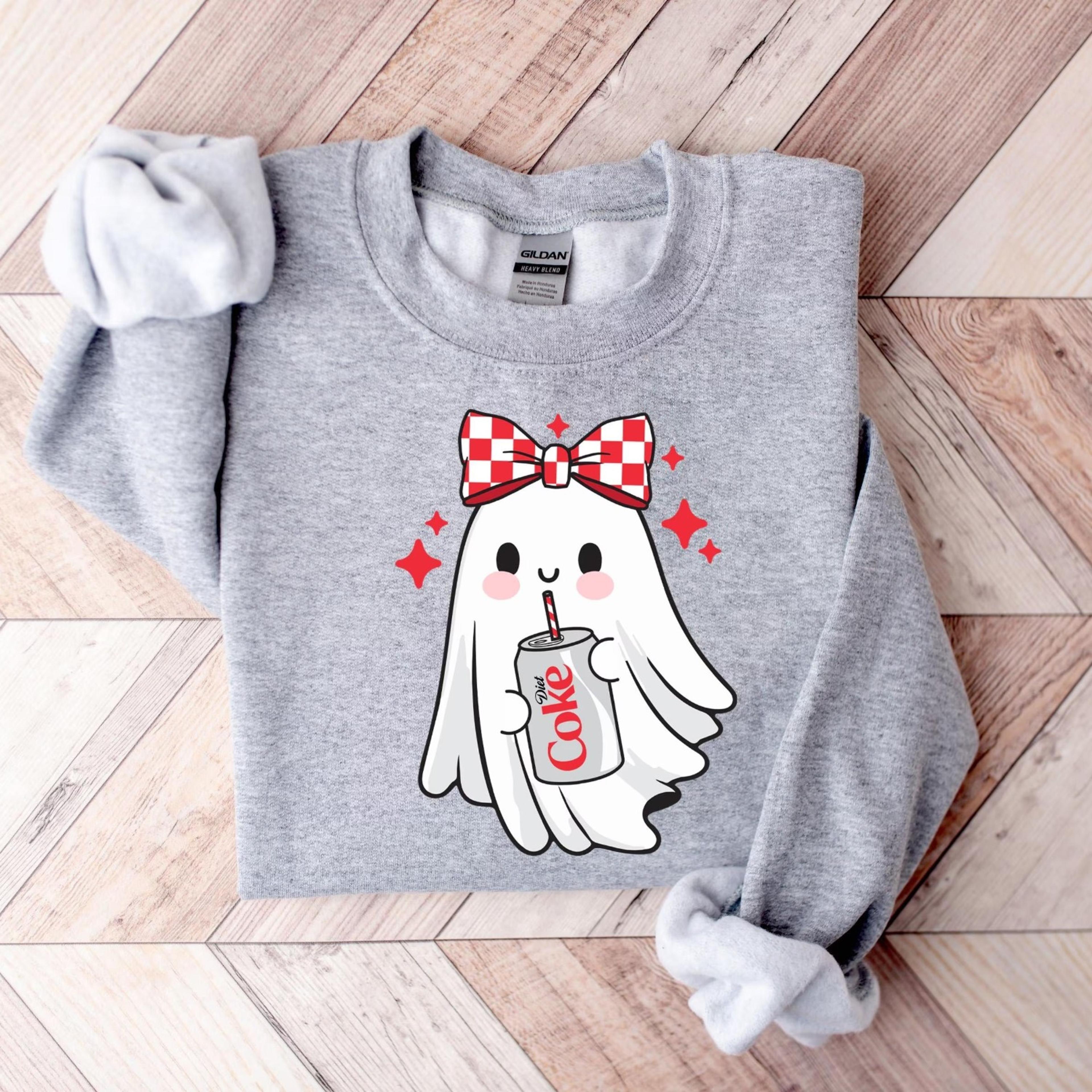 halloween diet coke ghost sweatshirt diet coke ghost sweater, funny skeleton diet coke sweatshirt, diet coke shirt, die