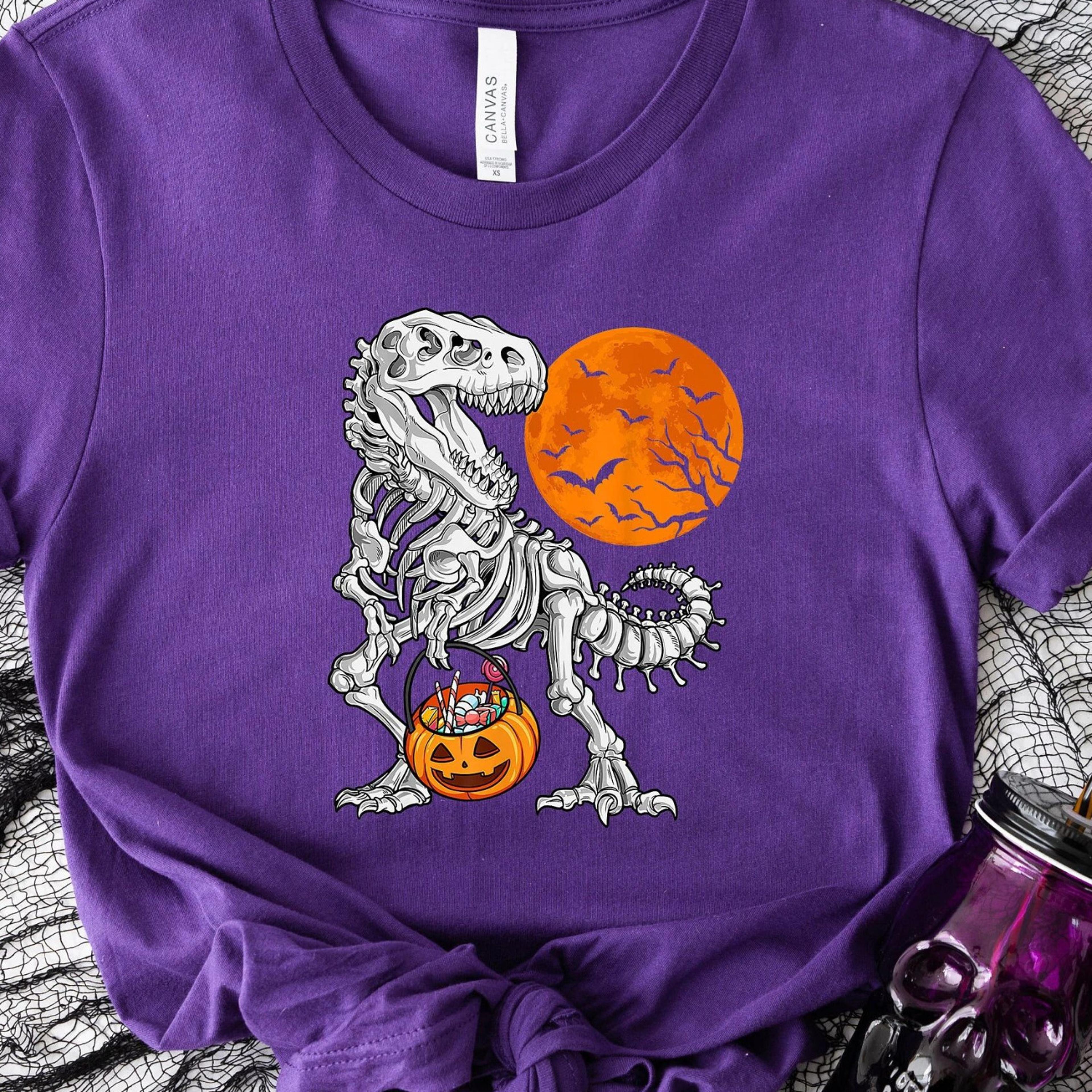 halloween t rex shirt for kids spooky dinosaur sweatshirt