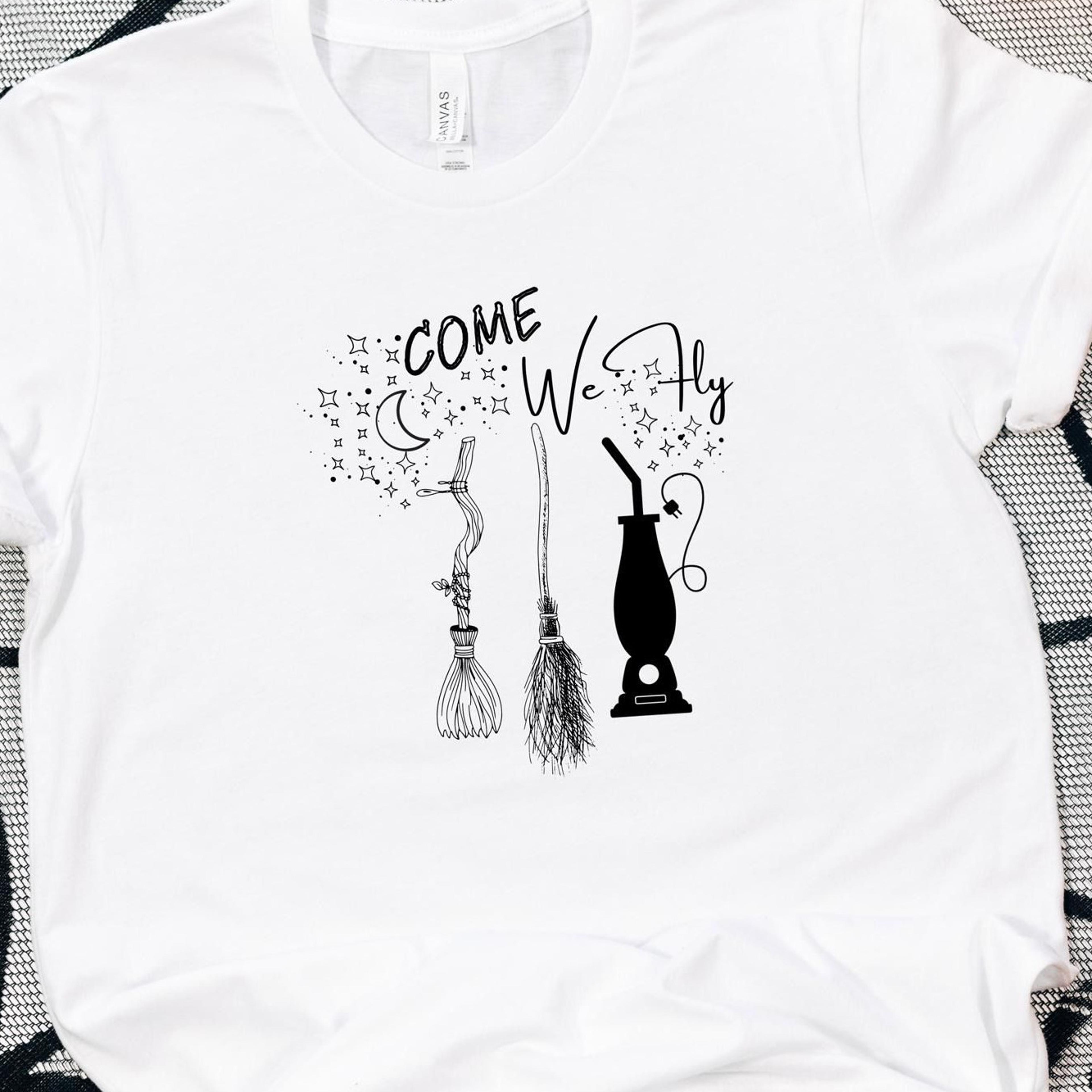 come we fly halloween witches sweatshirt for spooky season