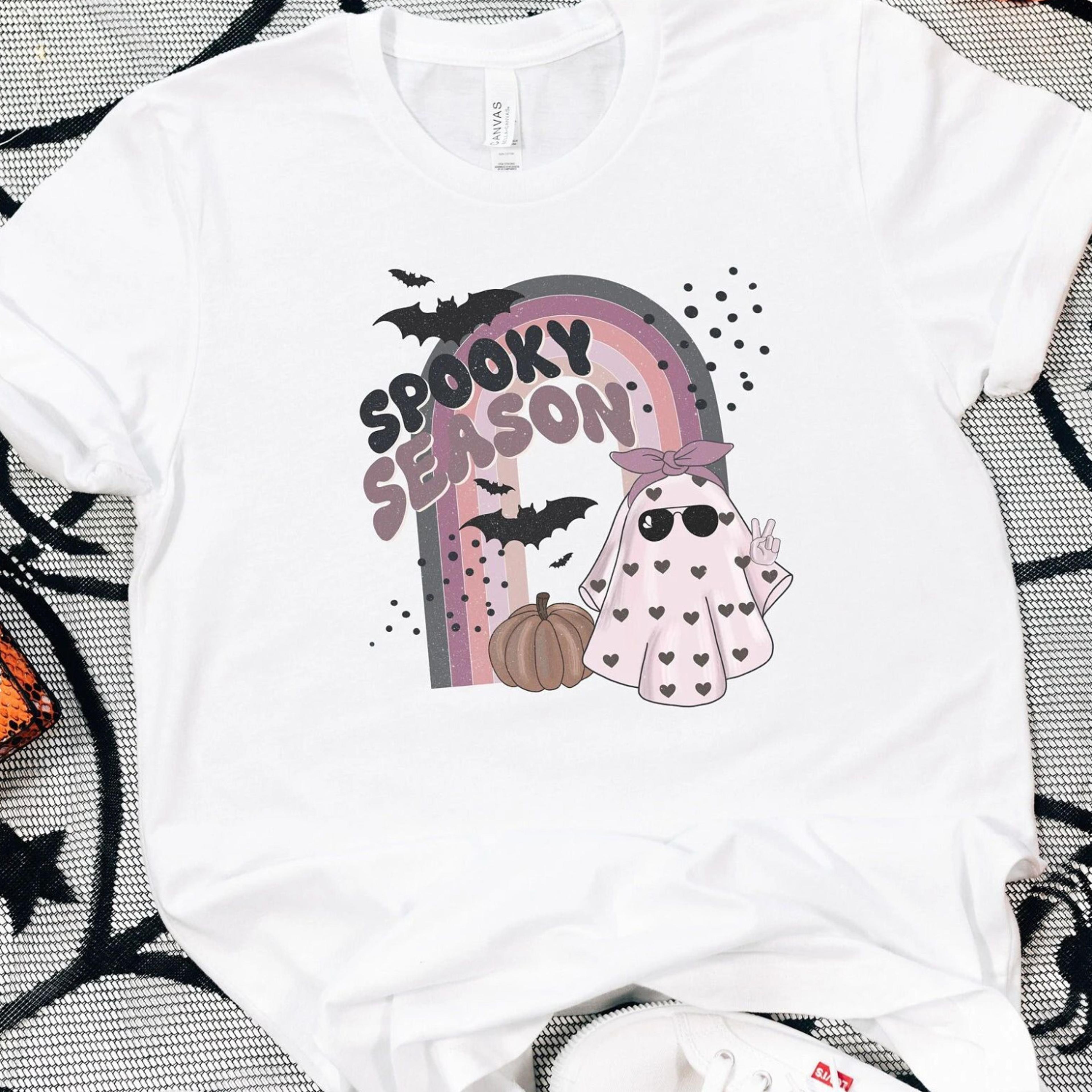 spooky season shirt, halloween ghost shirt, spooky shirt, cute halloween shirt, halloween sweatshirt, halloween vibes