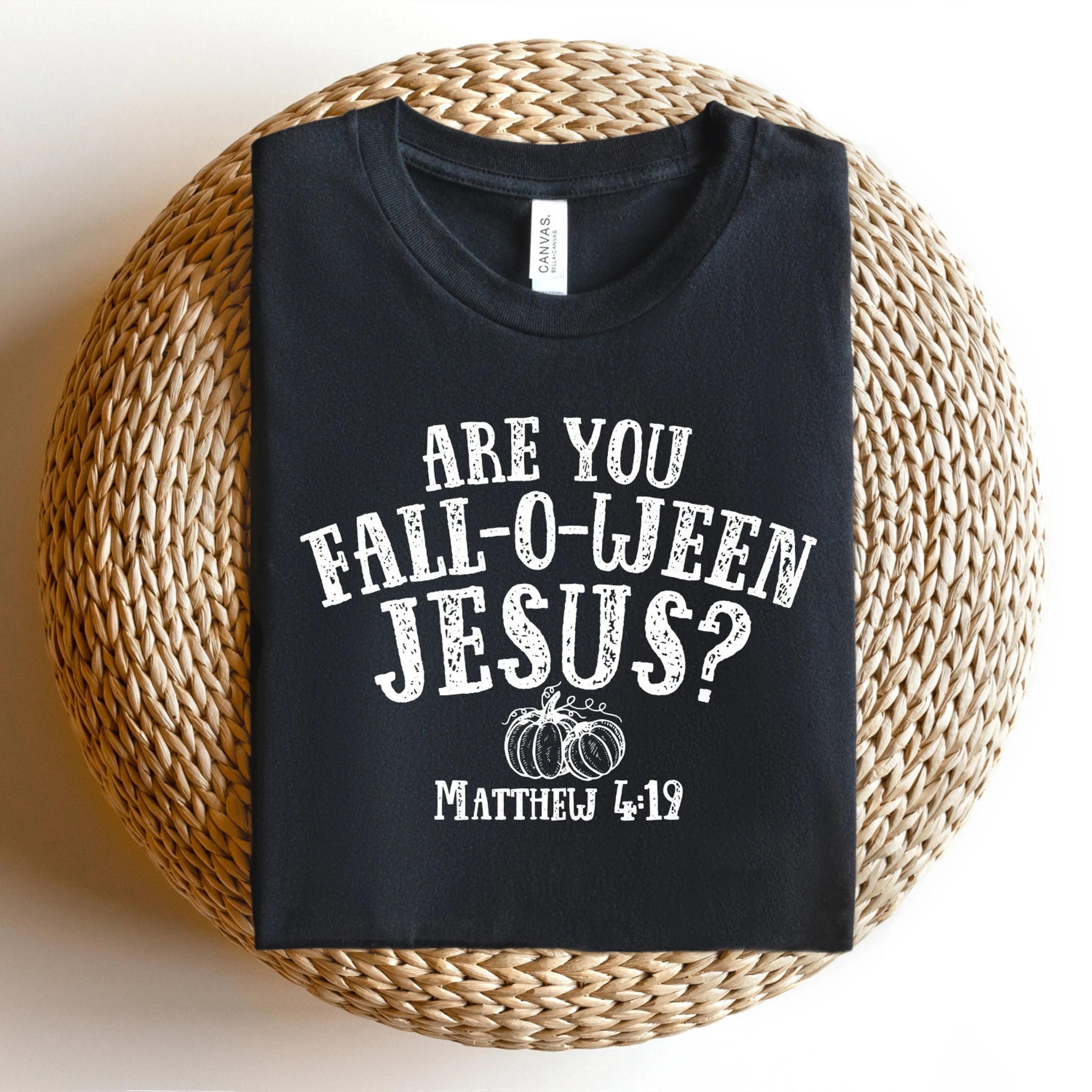 are you fall-o-ween sweatshirt, halloween pumpkin shirt, halloween jesus shirt, halloween sweatshirt, spooky season