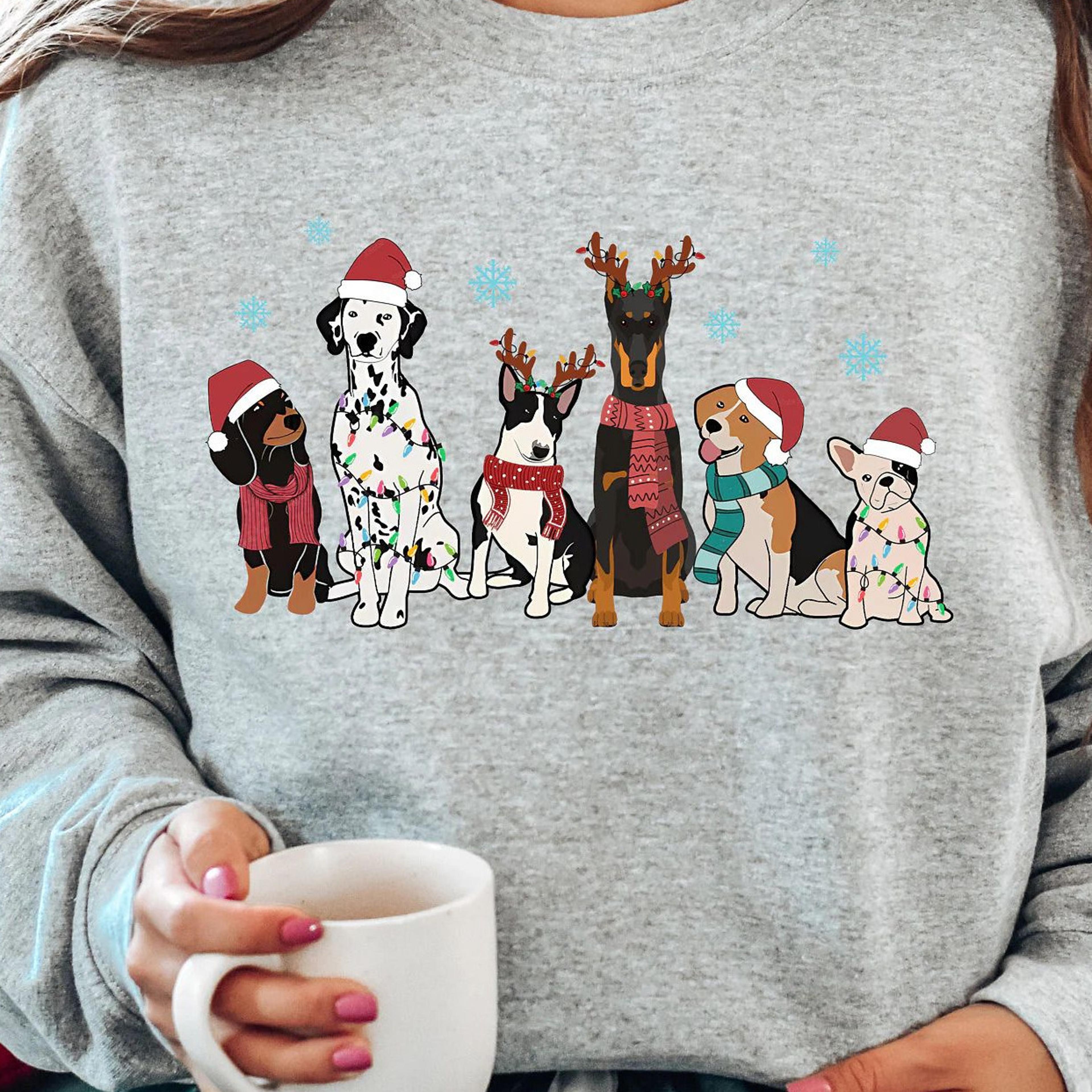 dogs christmas lights shirt, mixed breeds dogs christmas sweatshirt, dog lover christmas shirt, christmas sweatshirt,