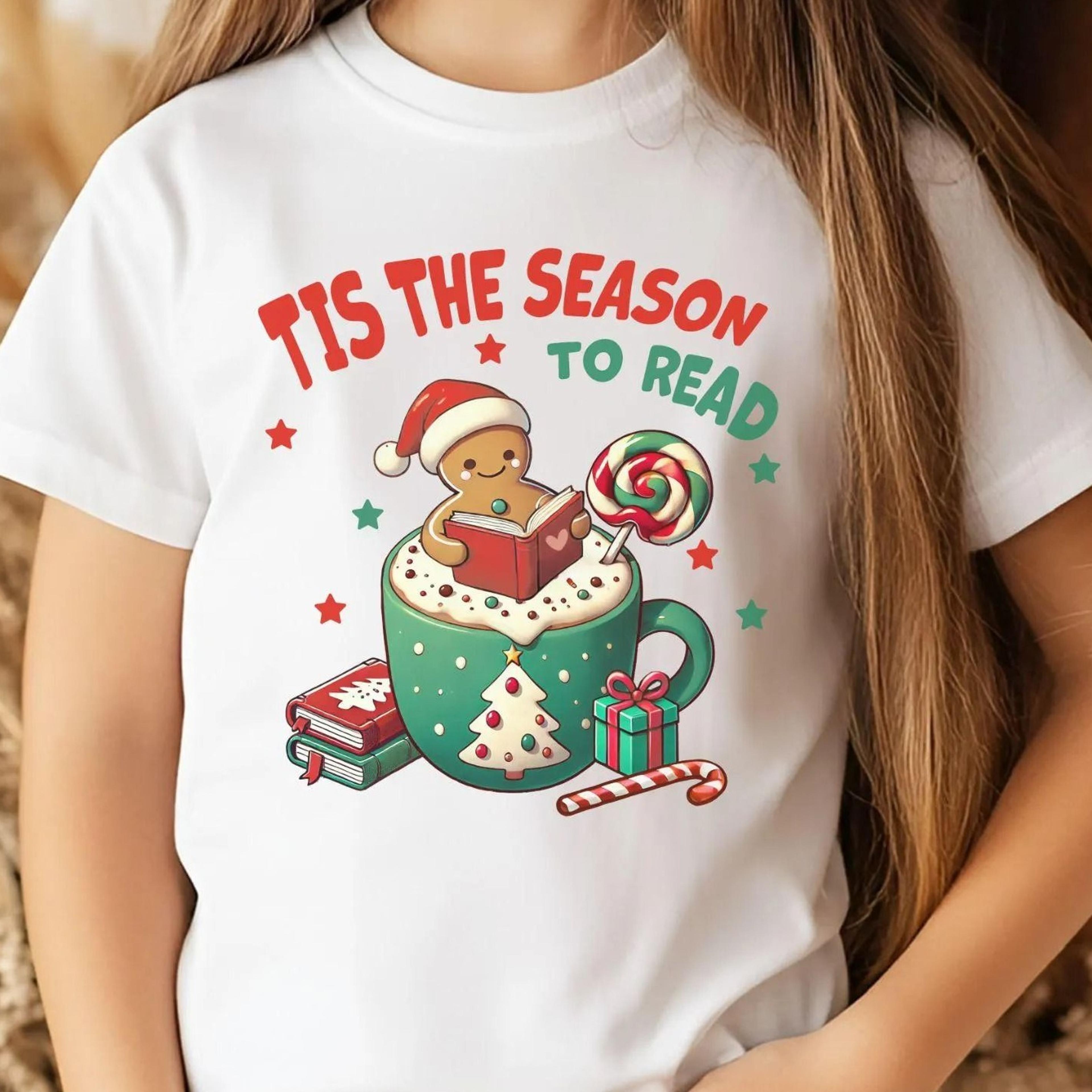 tis the season to read bookish christmas shirt booklover gift holiday sweatshirt for women literary christmas apparel gi
