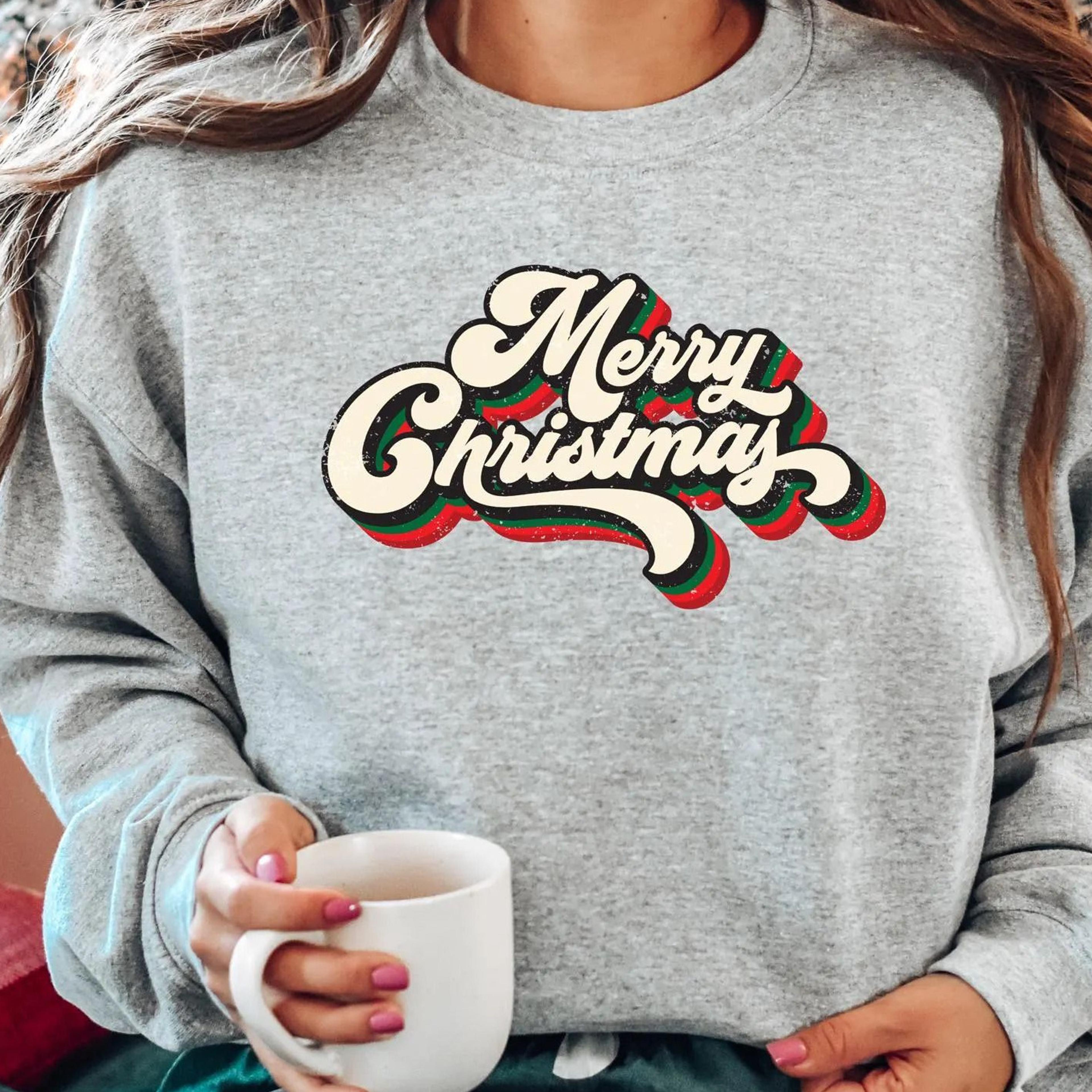 retro merry christmas sweatshirt, merry christmas shirt, christmas sweatshirt, christmas woman shirt, merry christmas,
