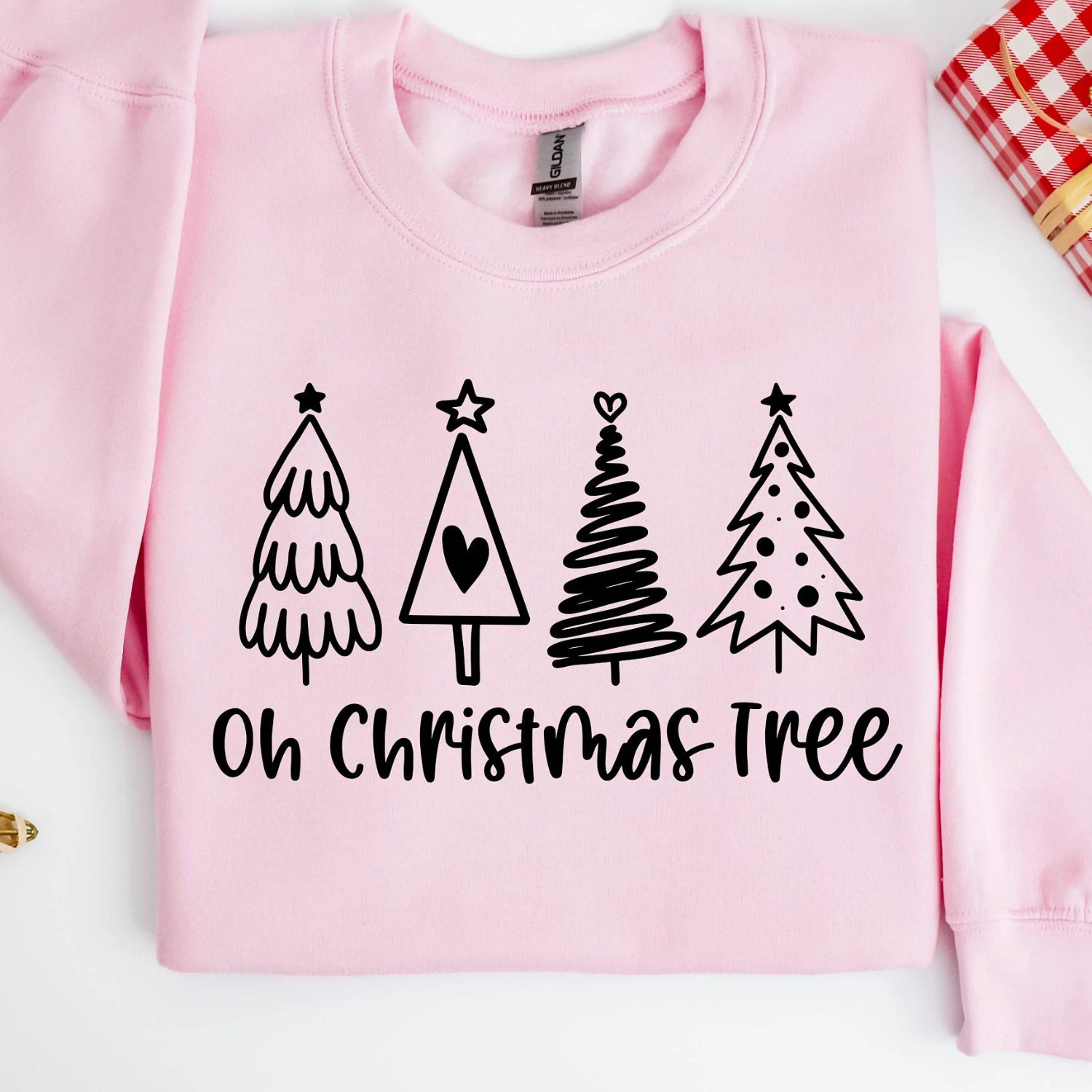 oh christmas tree sweatshirt, christmas sweatshirt, christmas crewneck sweater, christmas sweater women,