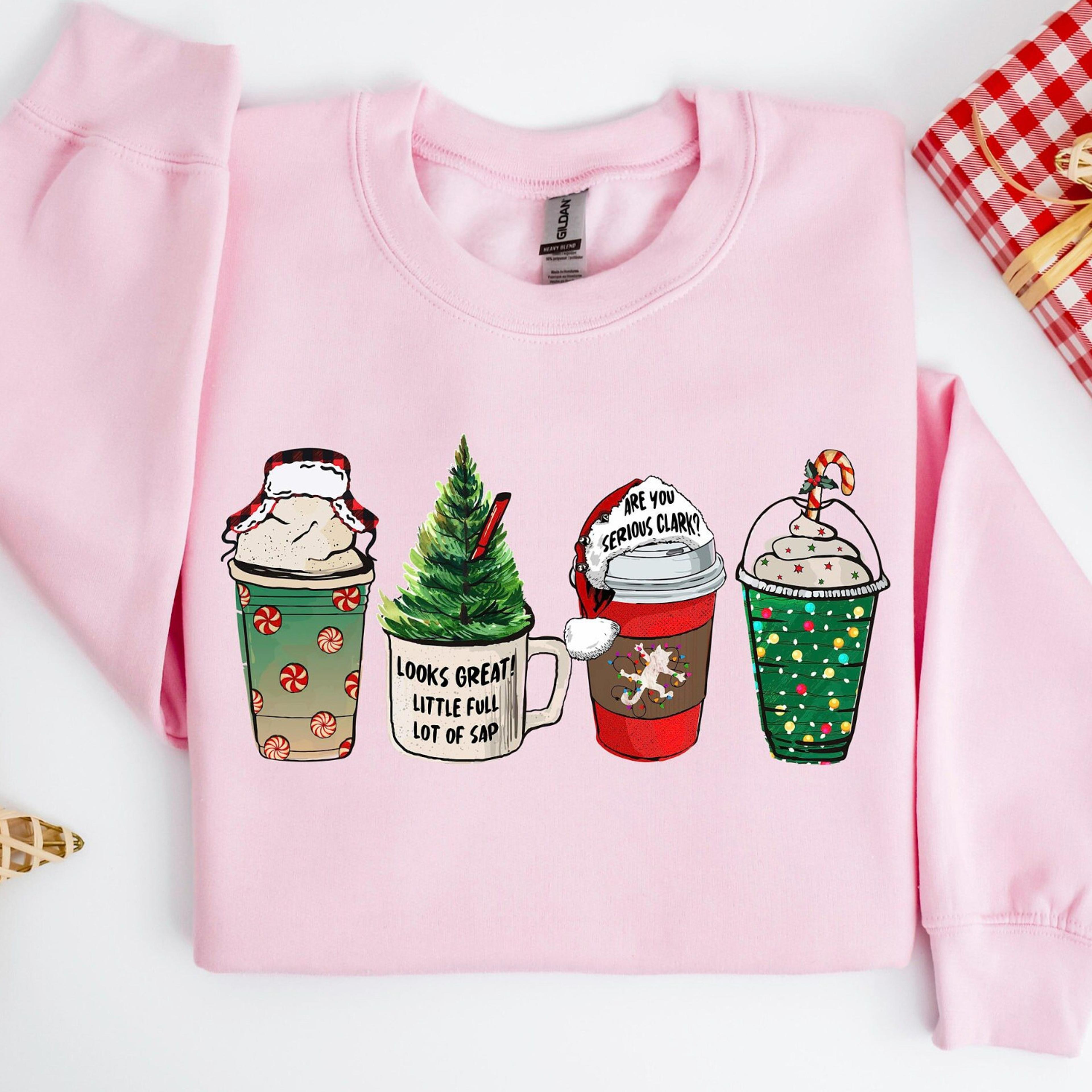are you serious clark coffee cups shirt, christmas coffee cups shirt, christmas lights sweatshirt, christmas sweatshirt