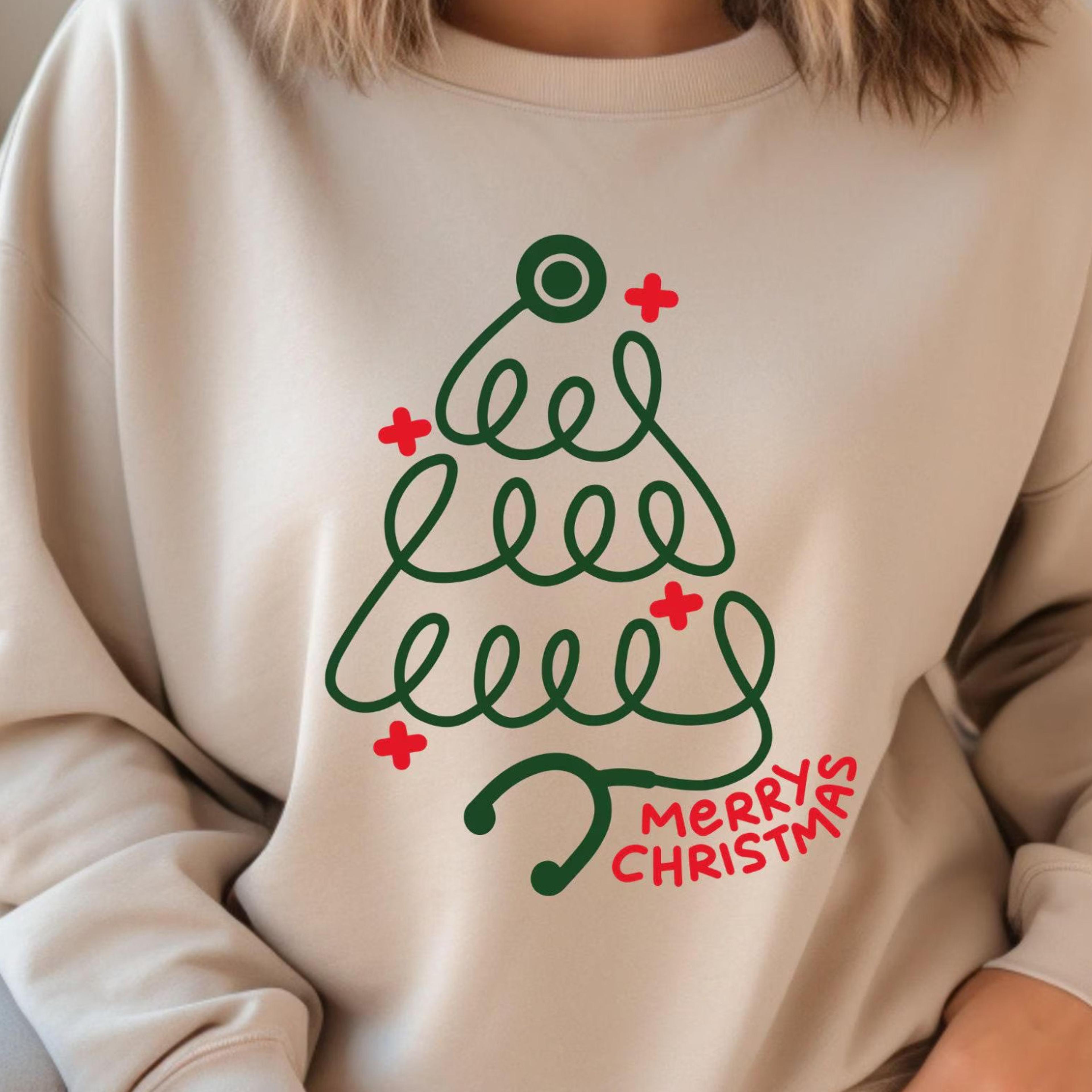 nurse christmas sweatshirt, doctor christmas sweater, nurse xmas crewneck, nurse christmas gift,