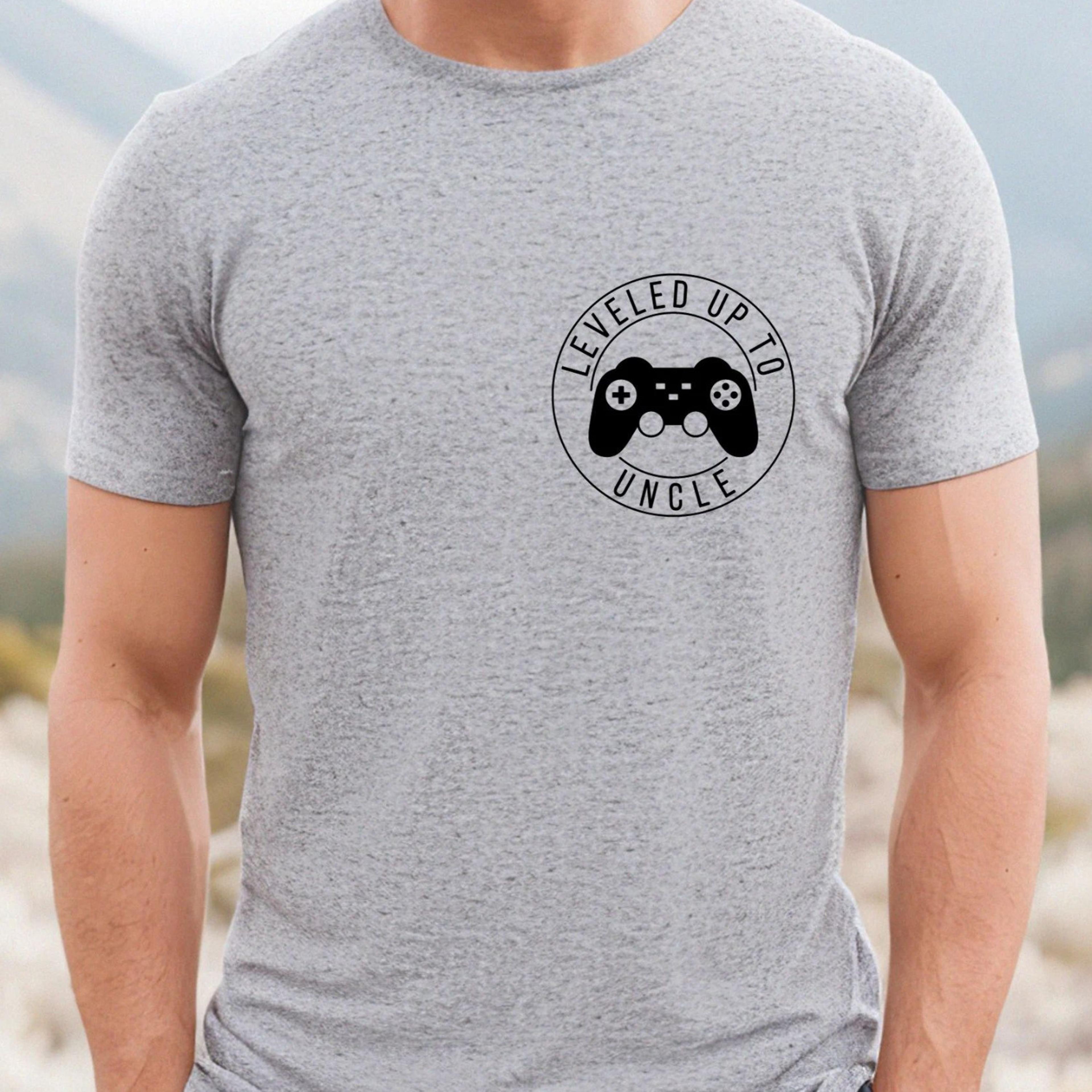 leveled up to uncle shirt for men, pregnancy announcement tshirt for uncle, funny gamer t-shirt for new uncle,