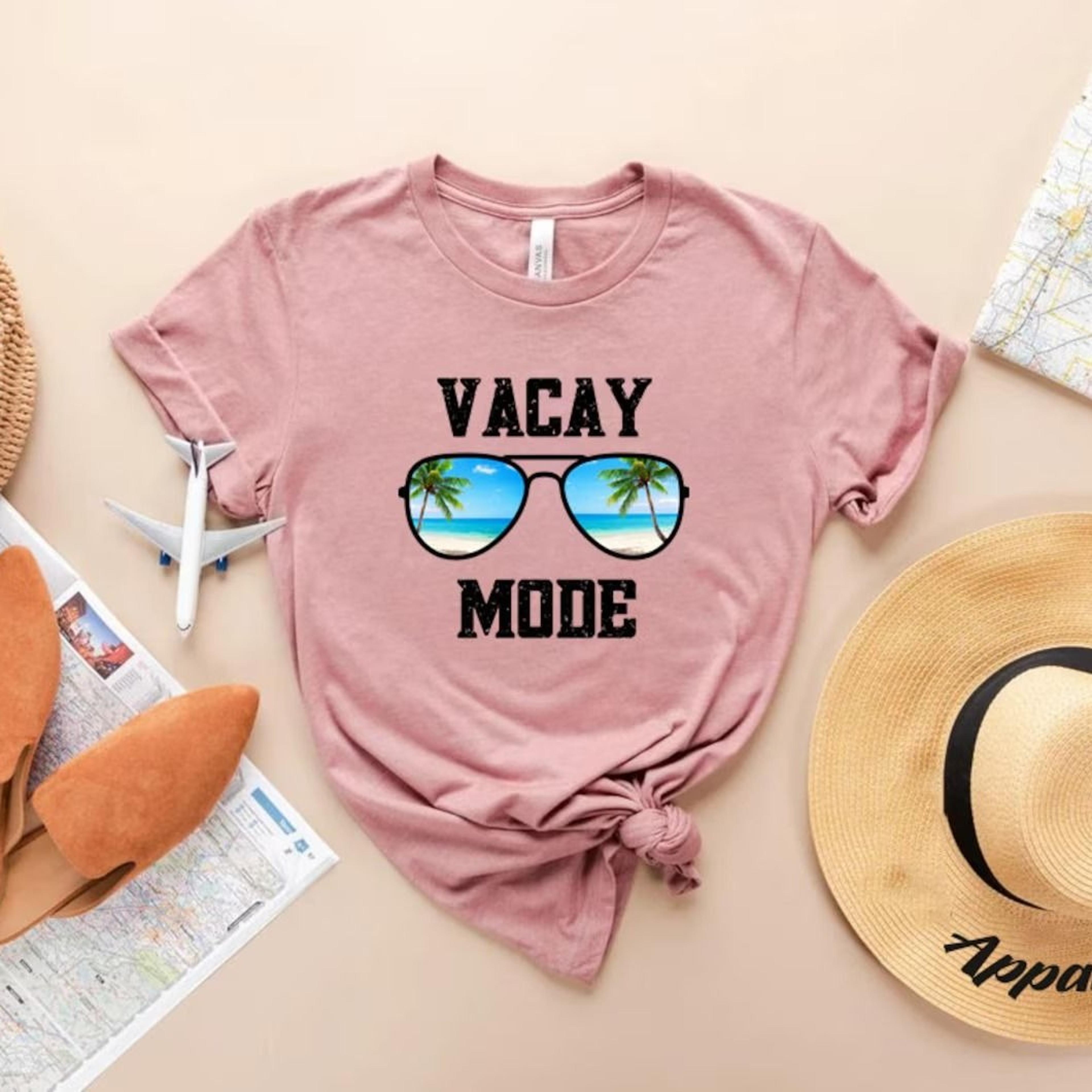 vacay mode shirt, vacation shirt, road trip shirt, gift for traveler, hiking shirt, vacay vibes, camping shirts