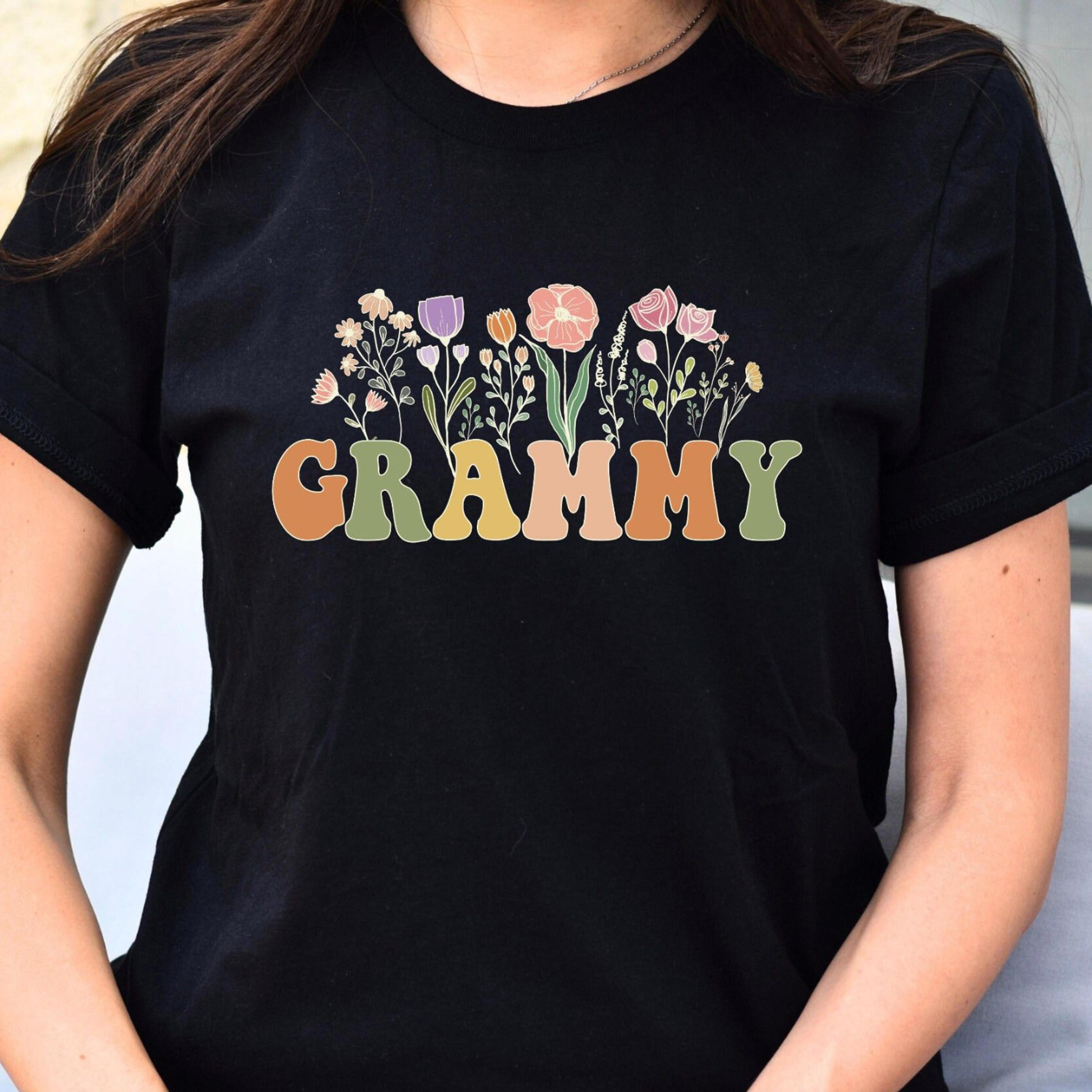 grammy wildflowers t-shirt floral grandma sweatshirt mothers day gift for grammy