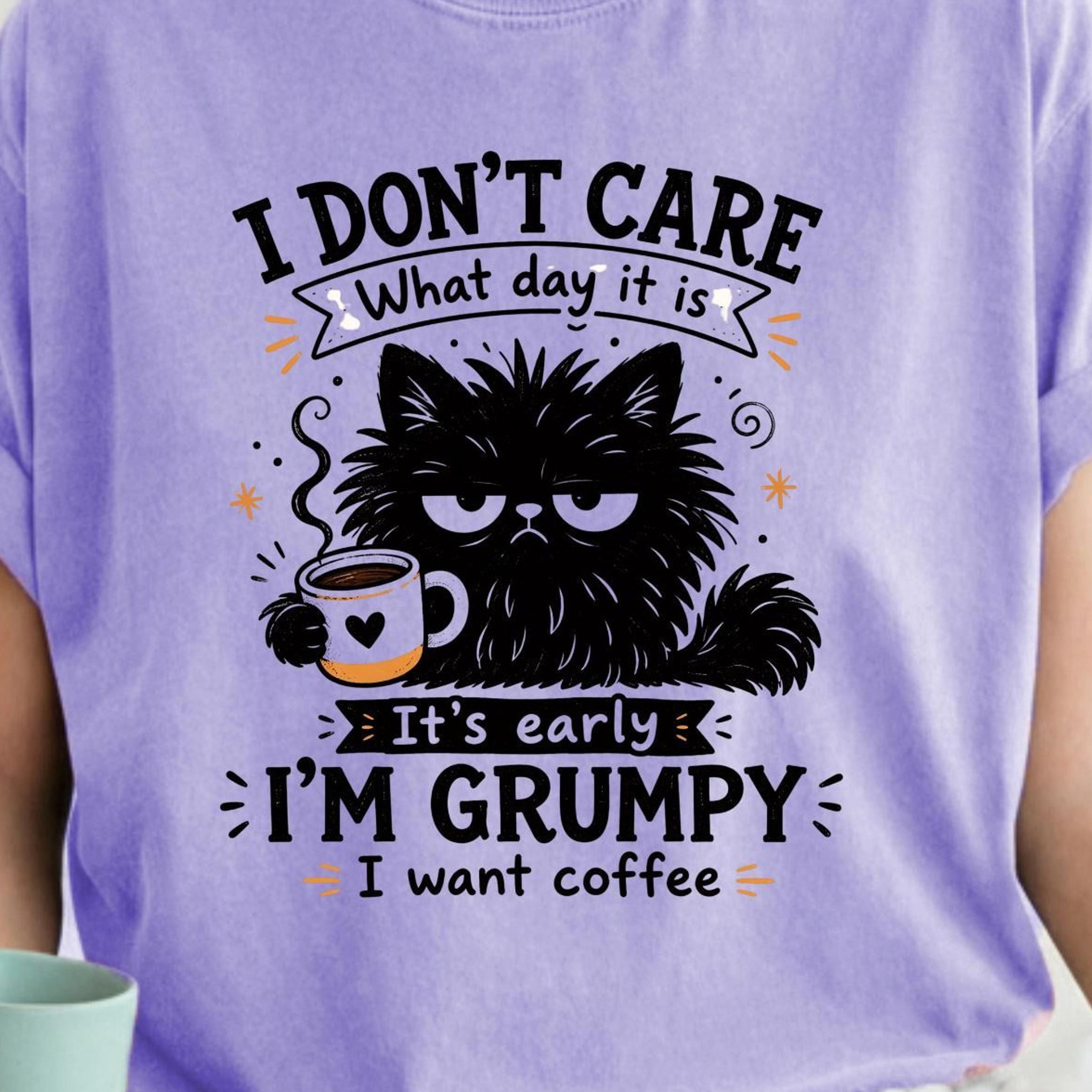 im grumpy cute black cat t-shirt funny cat lover sweatshirt cat mom tee
