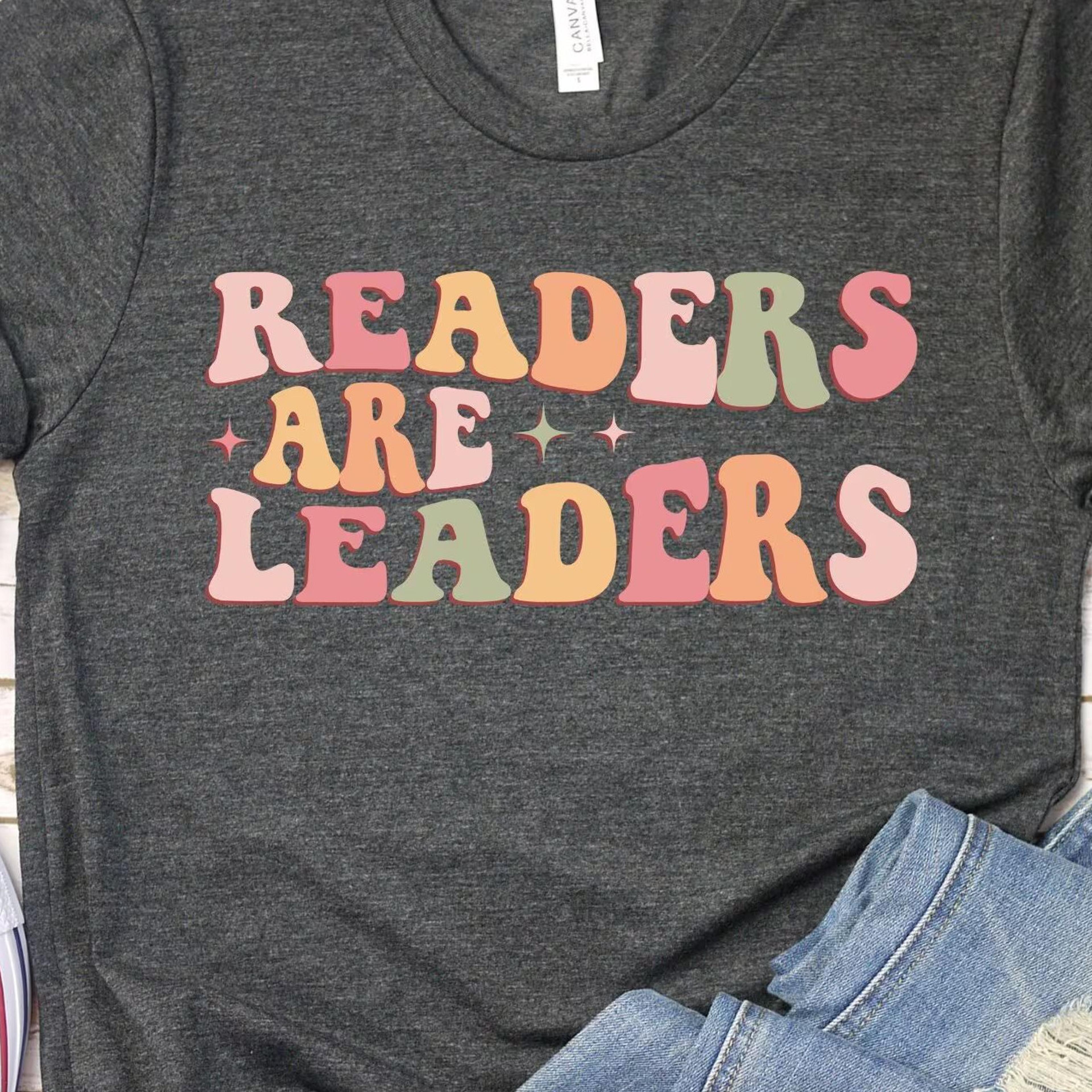 readers are leaders t-shirt retro reading teacher back to school sweatshirt