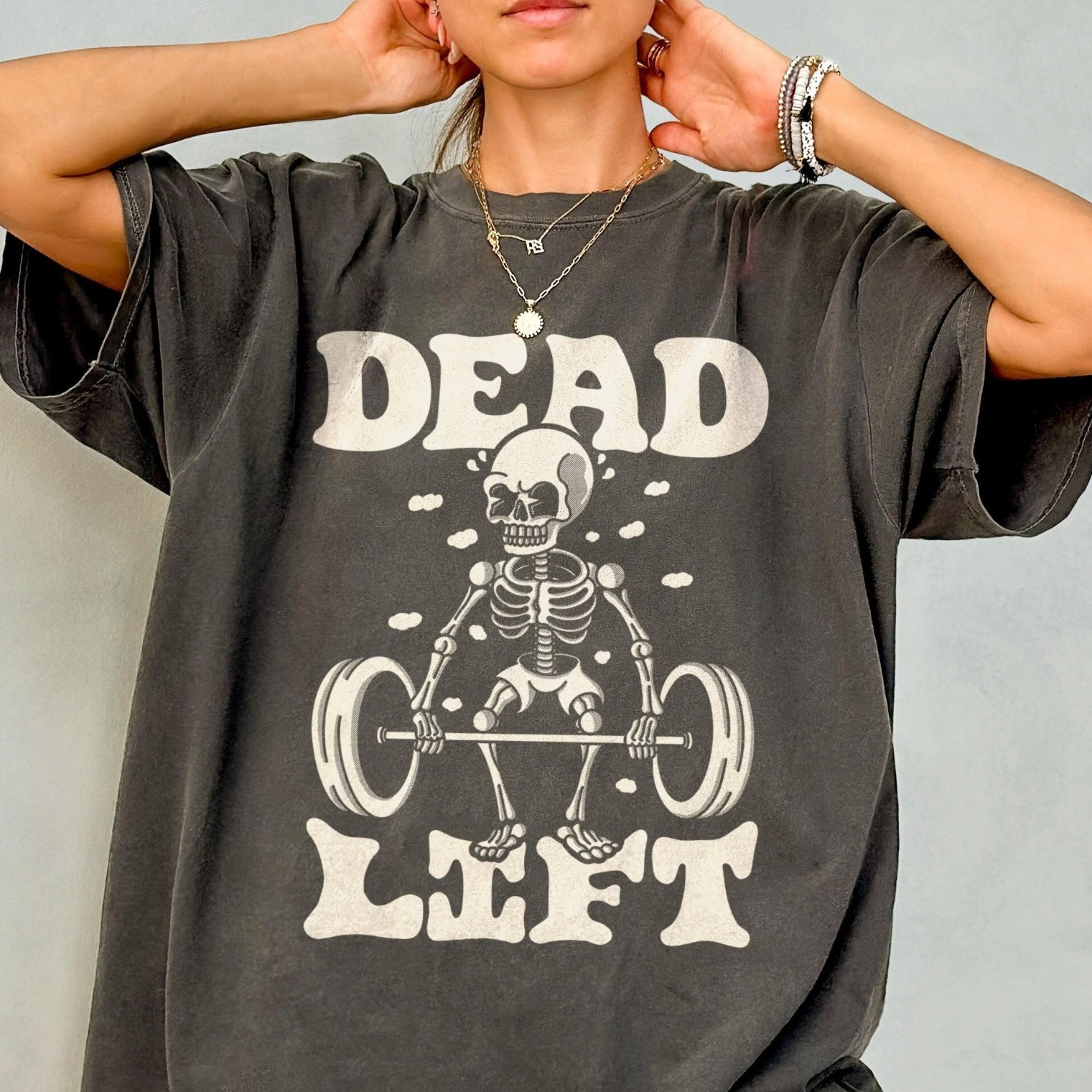 dead lift skeleton shirt - gym pump cover t-shirt funny workout tshirt, crossfit tee, weightlifting t sh