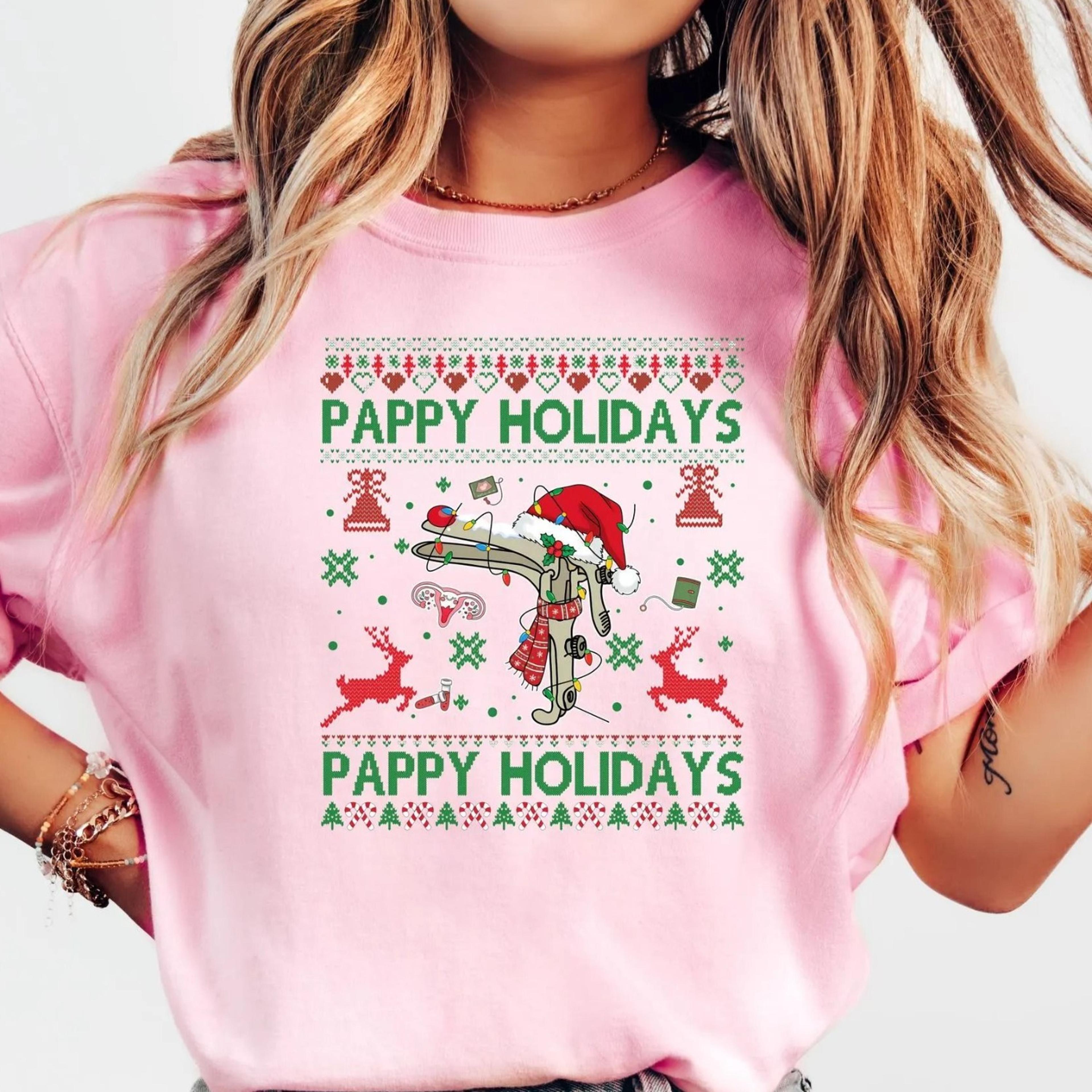 pappy holidays sweatshirt, reindeer speculum shirt, obgyn nurse xmas tshirt, gift for nurse, christmas speculum tee, chr