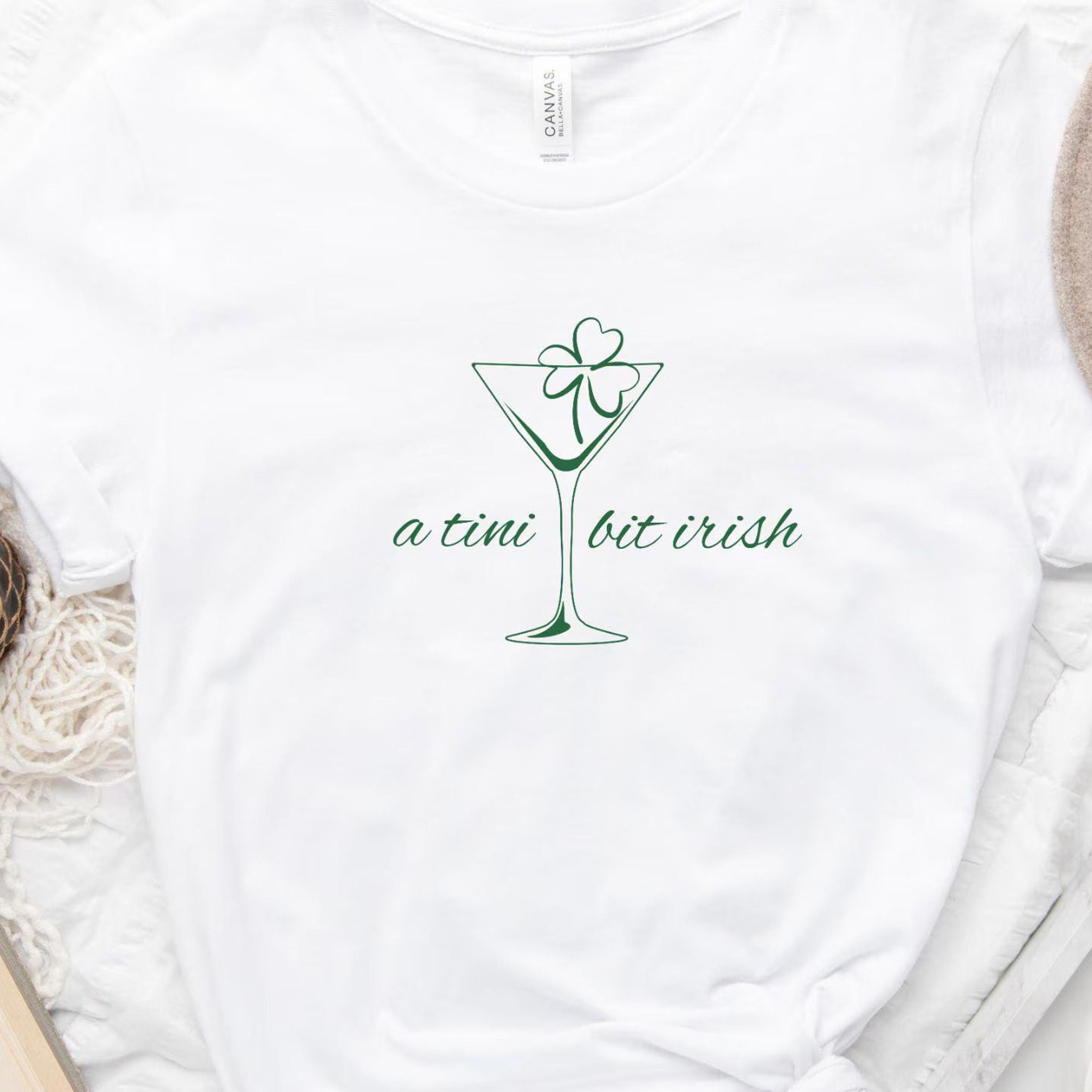a tini bit irish t-shirt st patricks day shamrock retro sweatshirt