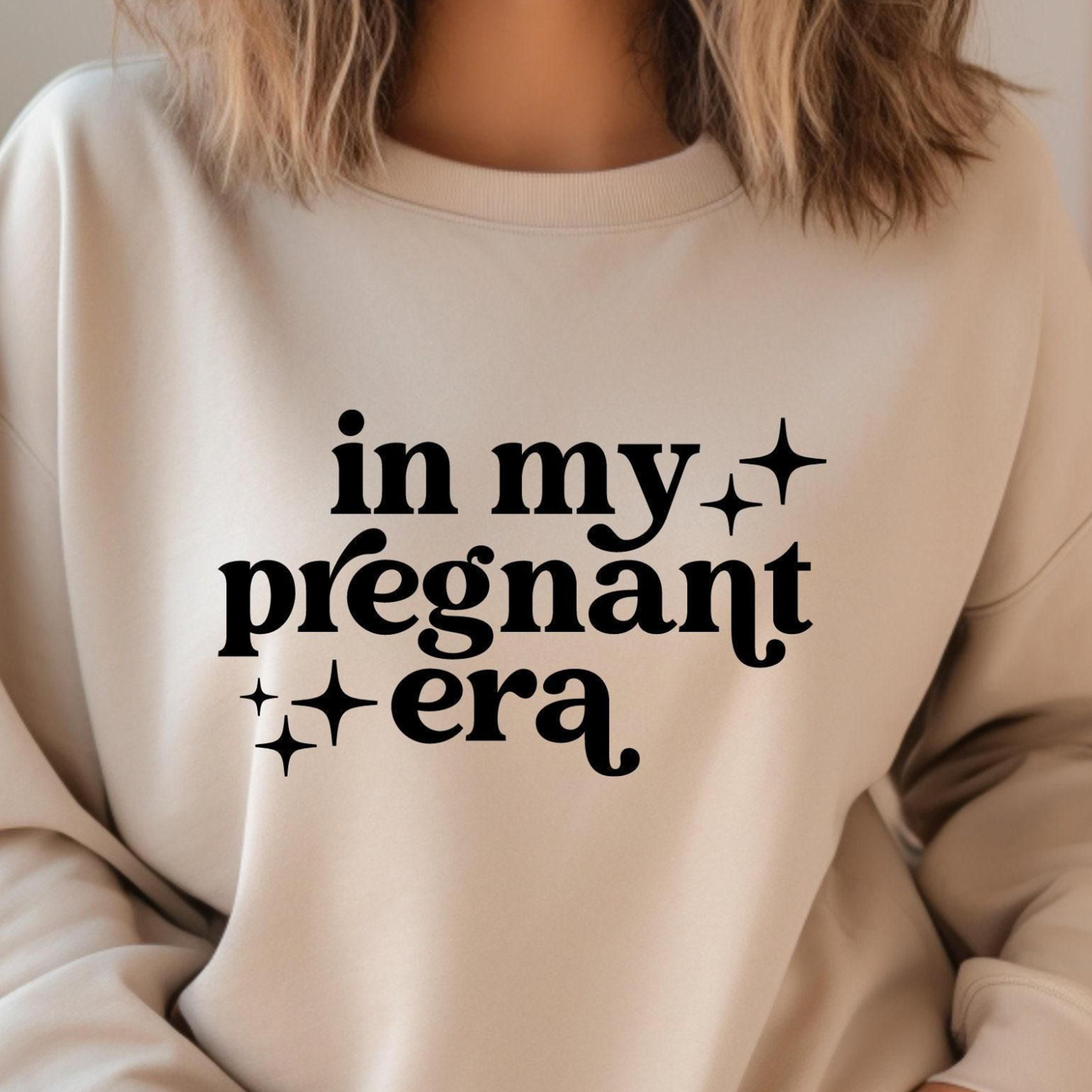 in my pregnant era t-shirt mom to be pregnancy announcement sweatshirt