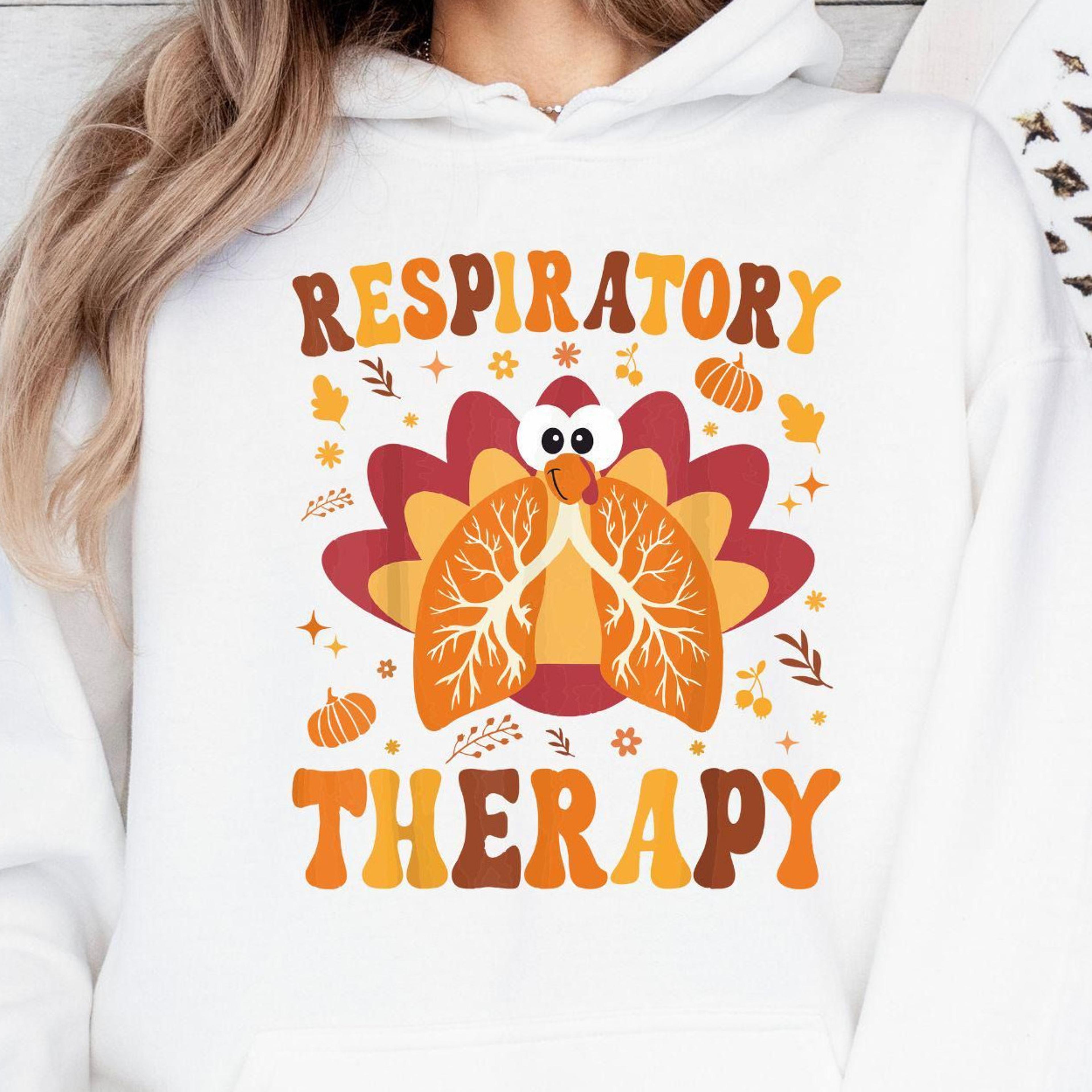 respiratory therapist fall t-shirt floral lung thanksgiving rt sweatshirt