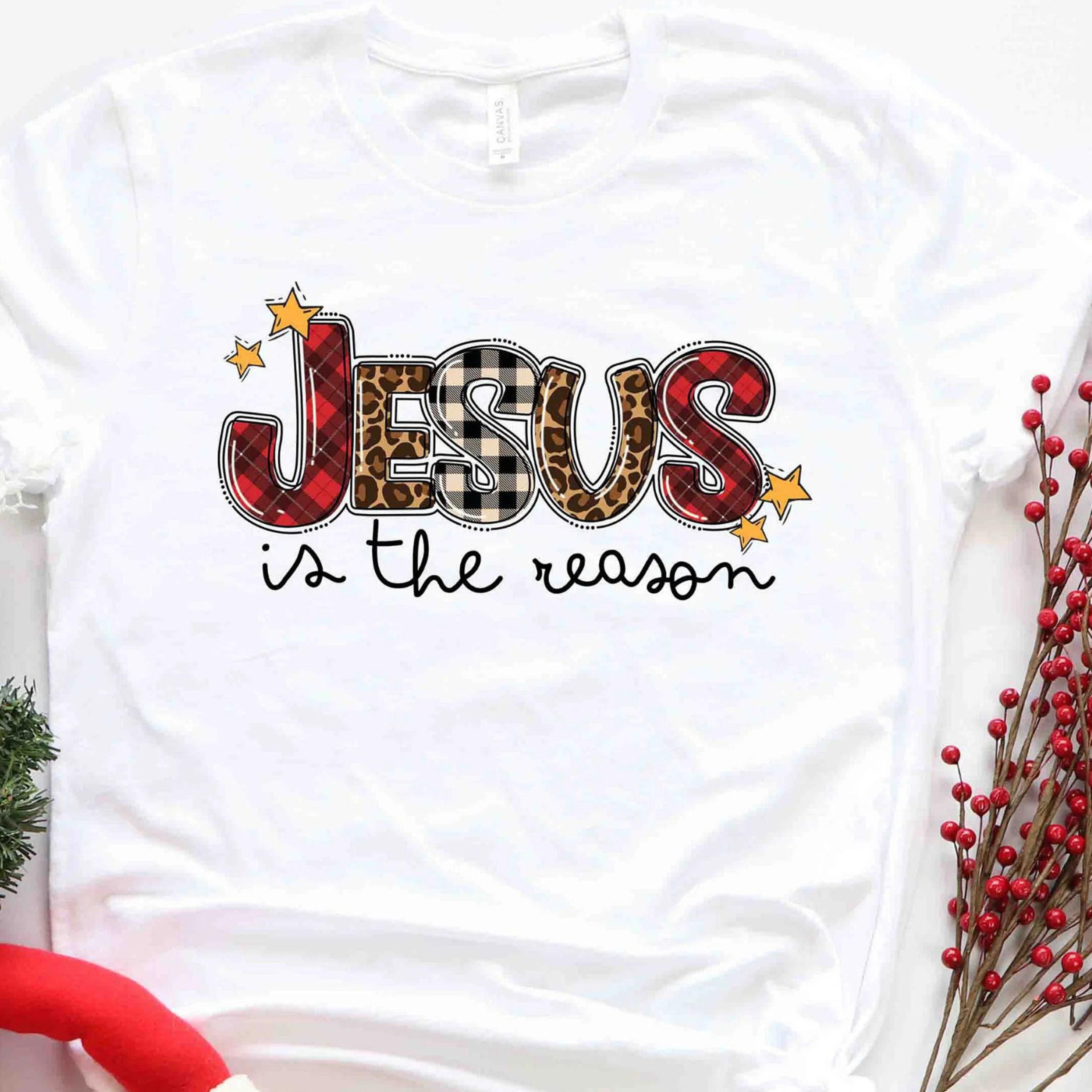 jesus is the reason for the season shirt, cute christmas shirt, christmas shirts, holiday tee, jesus love shirt,