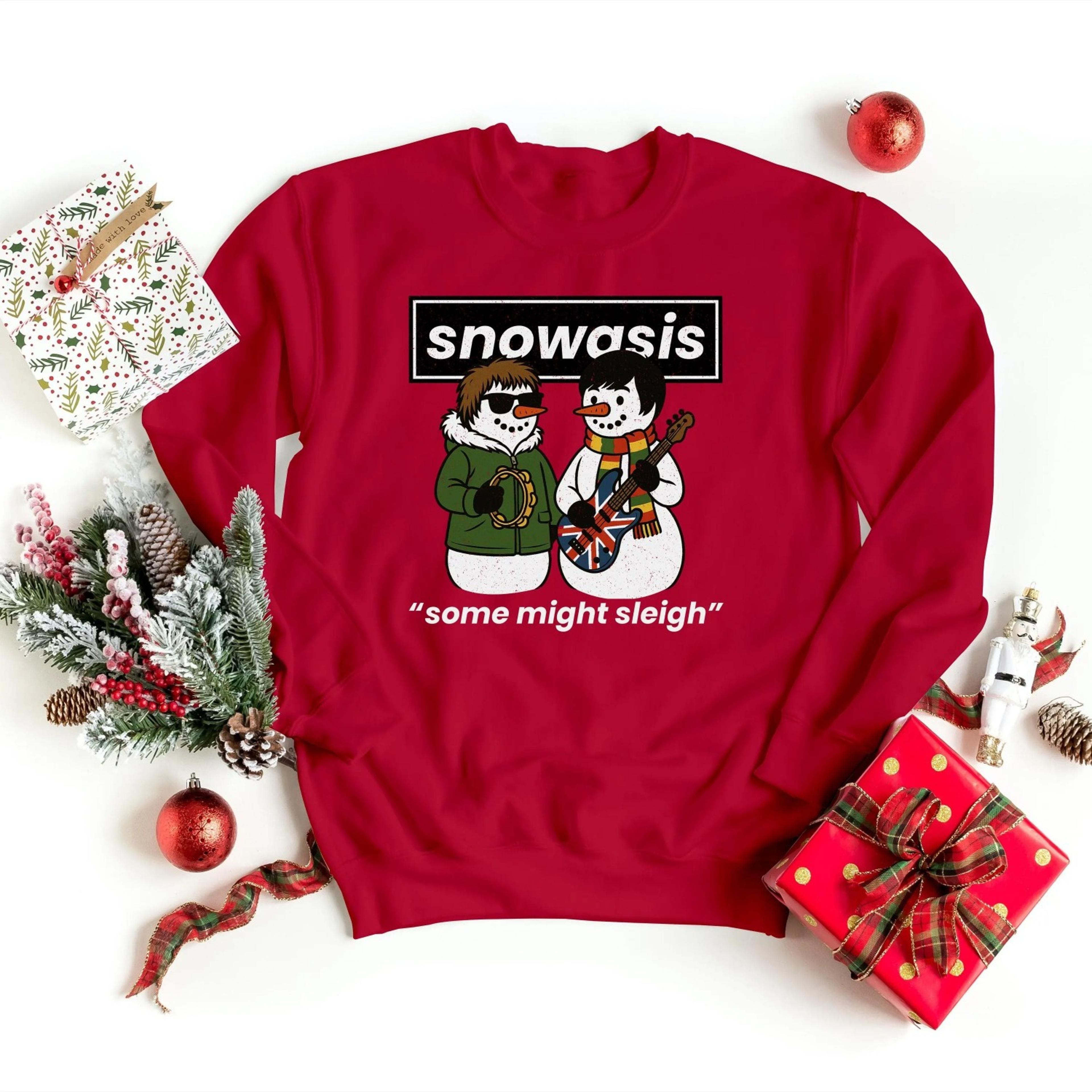 funny christmas music sweatshirt retro festive jumper for music lover, holiday party gift, cool xmas crewneck for fans