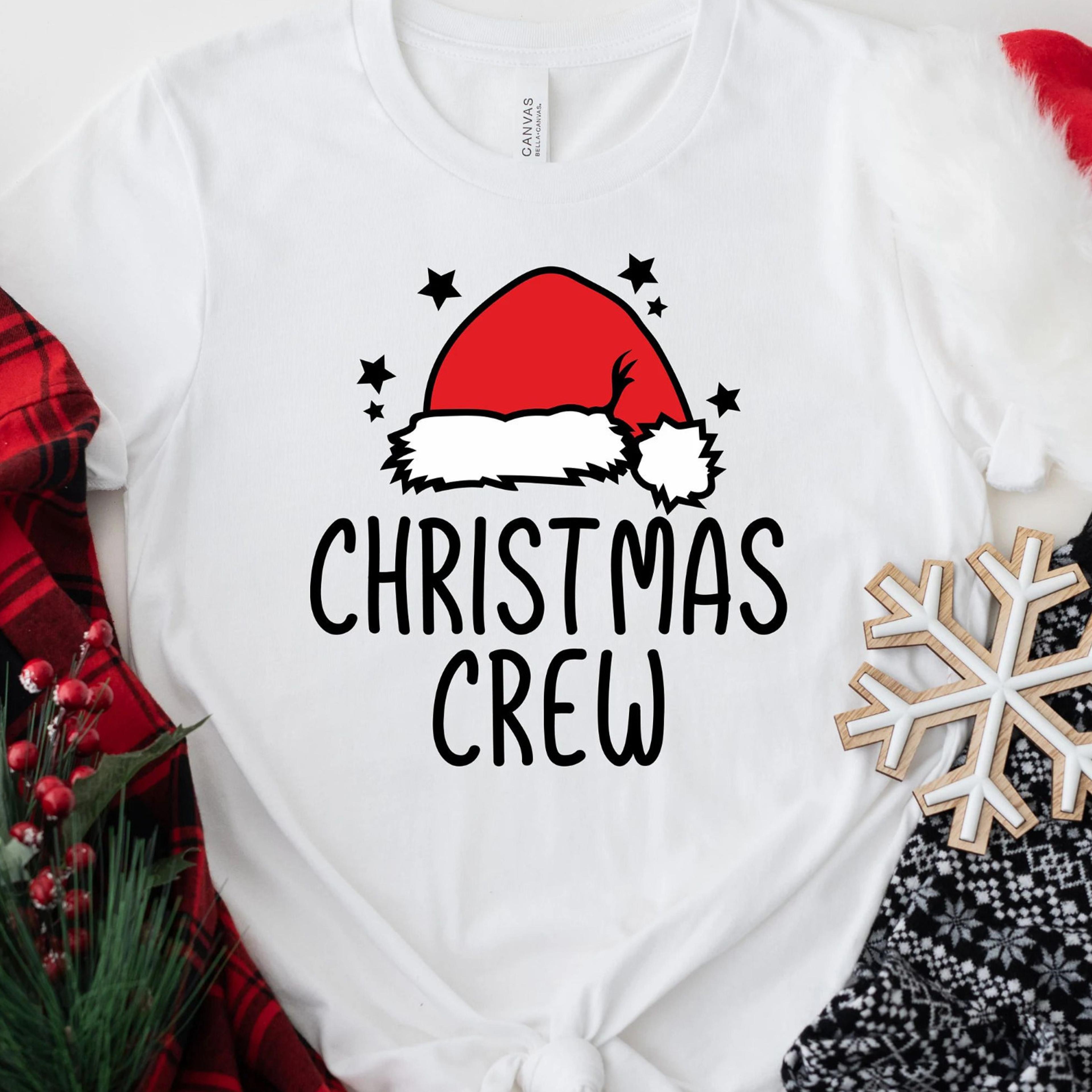 christmas crew t-shirt merry christmas teacher family matching holiday sweatshirt
