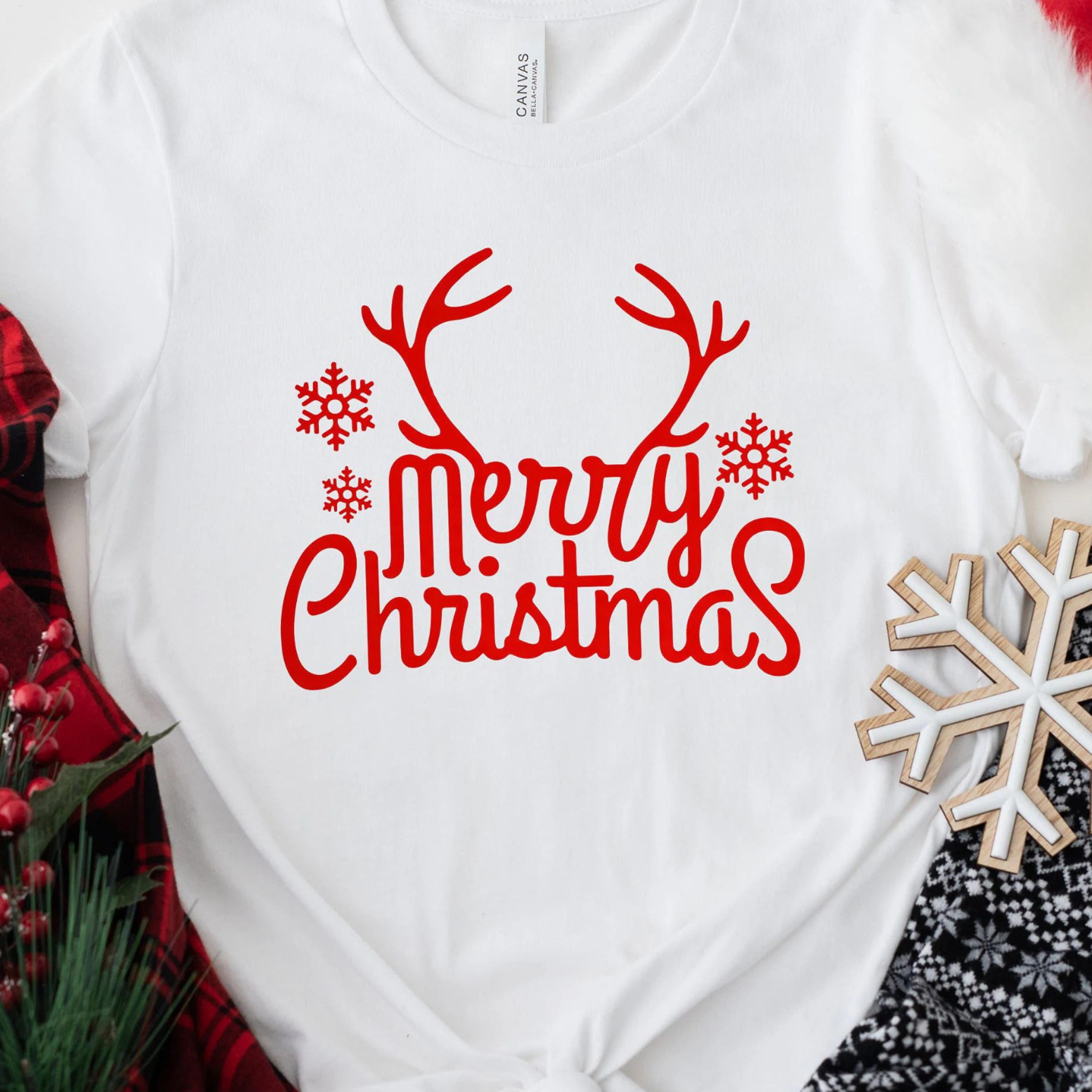 merry christmas reindeer t-shirt family holiday christmas sweatshirt