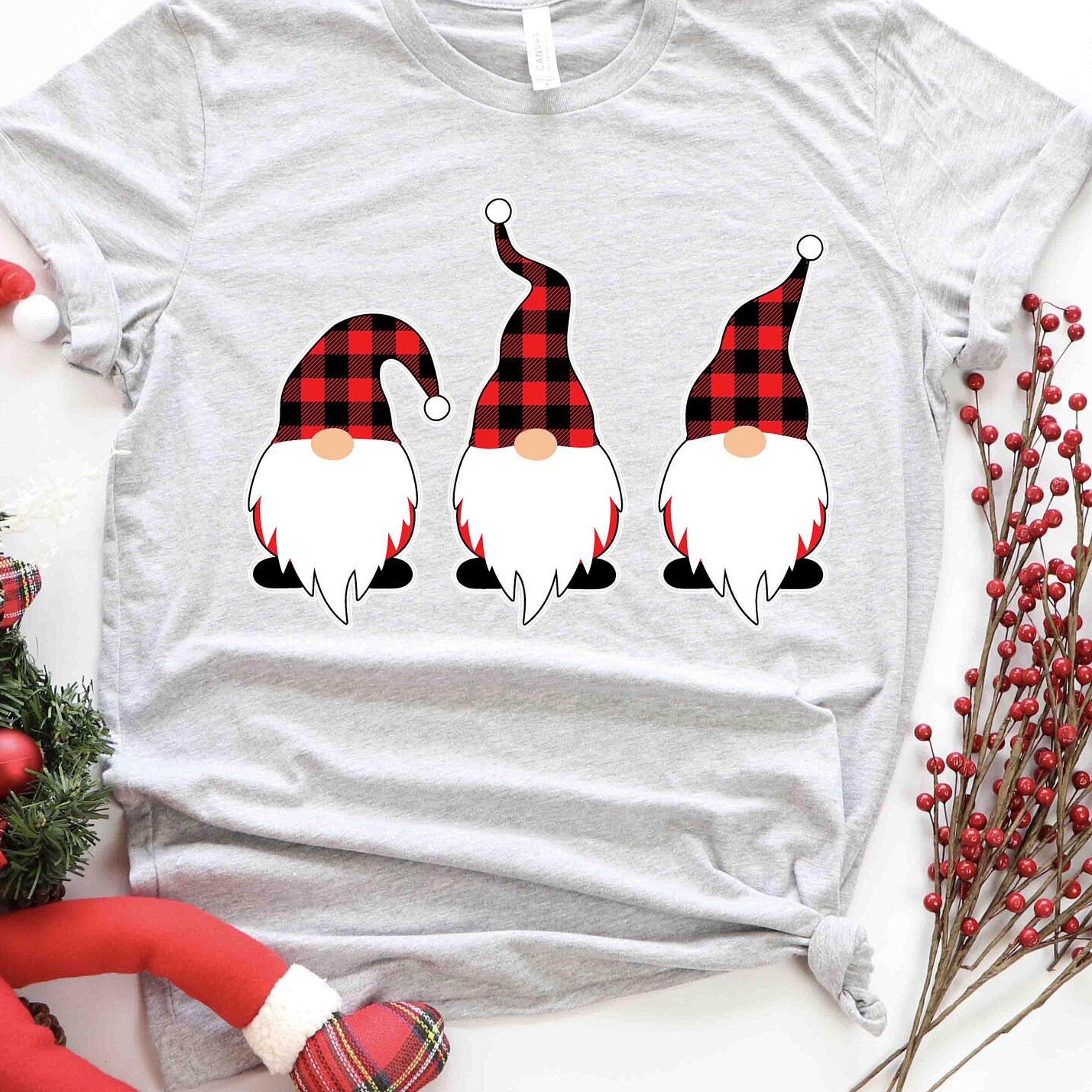 christmas gnomes shirt, santa gnomes shirt, christmas with my gnomes, christmas shirt, christmas day gift merry christm