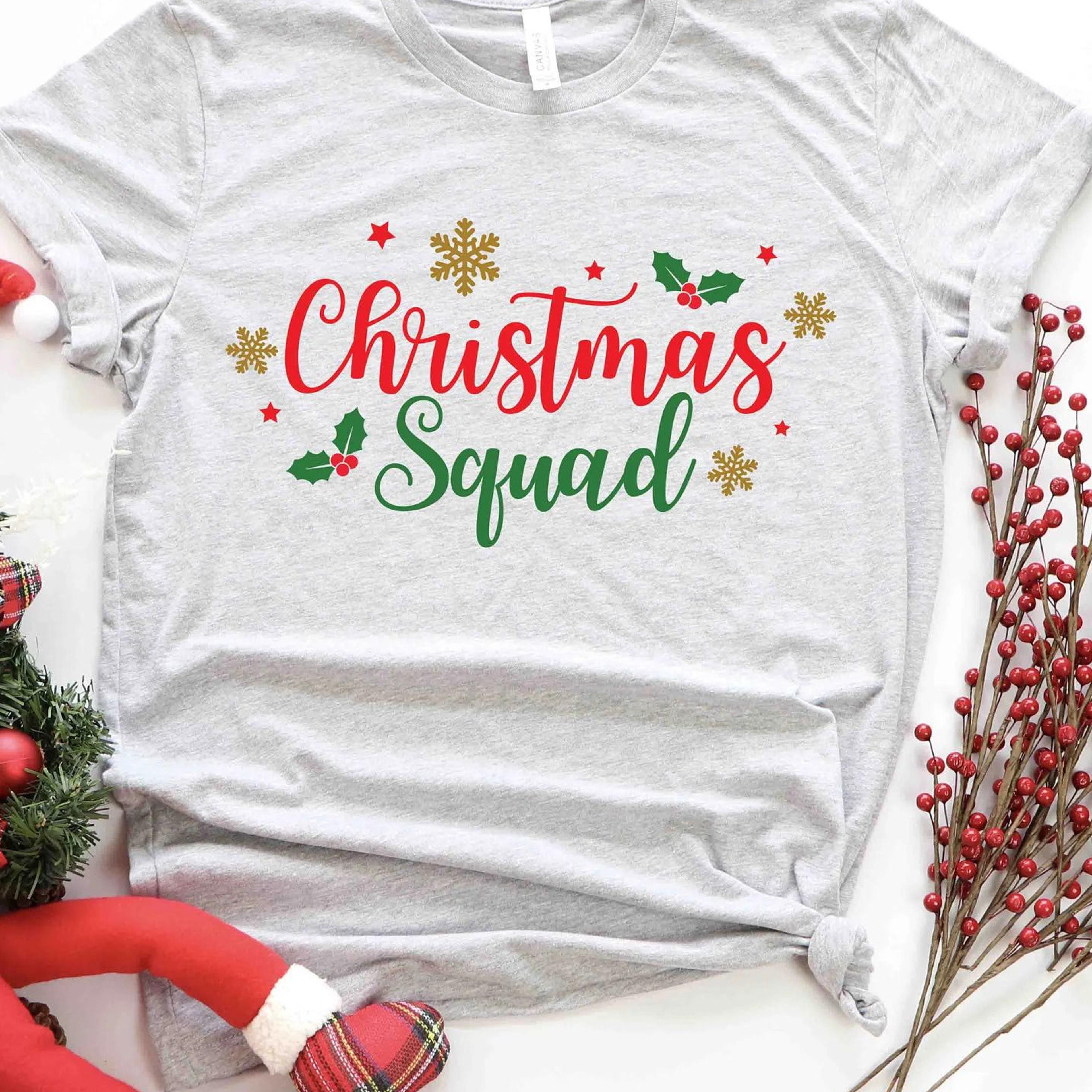 christmas squad shirt, christmas family shirt, santa's elf merry christmas matching family christmas shirts sweatshirts