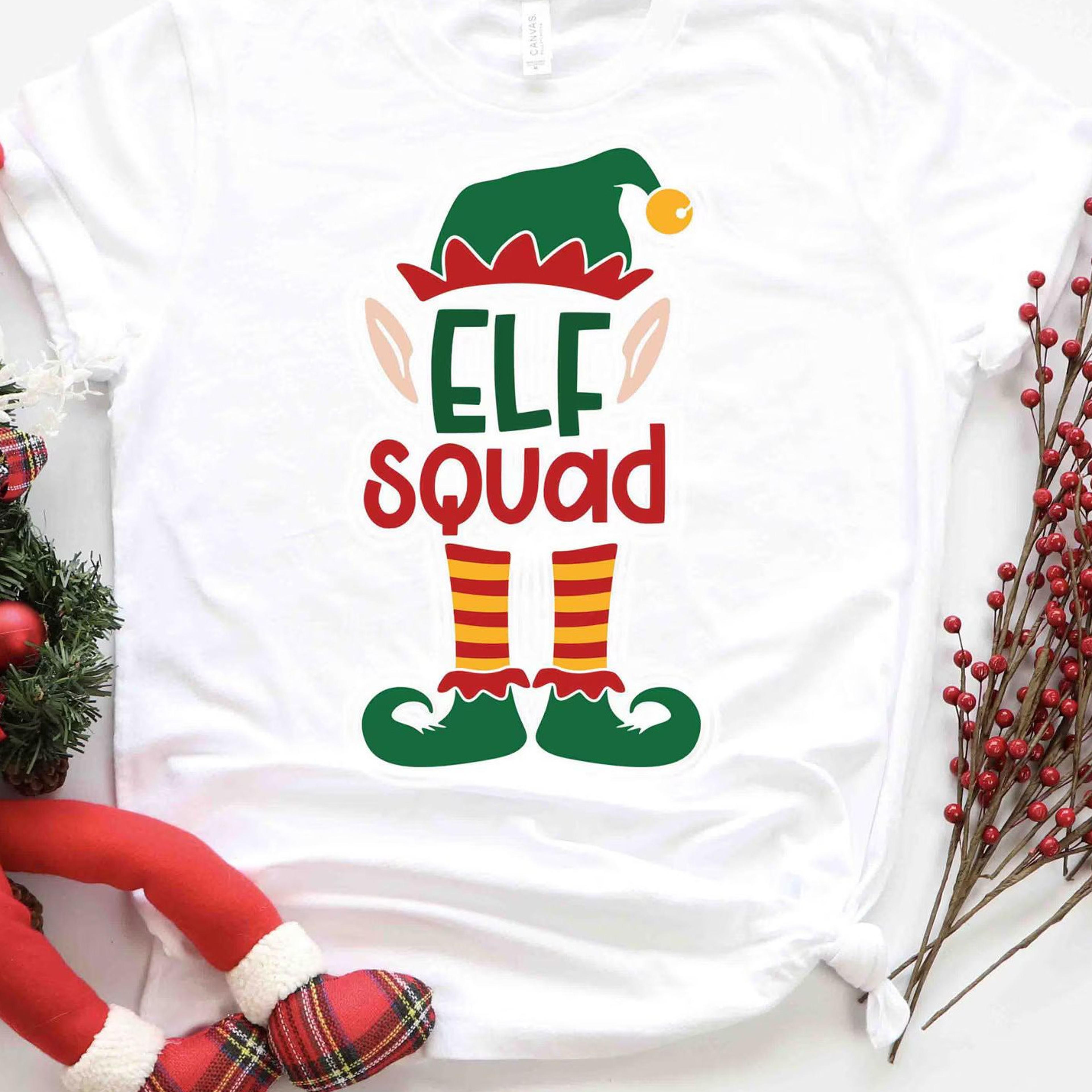 elf squad shirt, elf shirt, santa's elf merry christmas matching family christmas shirts sweatshirts, elf tees,