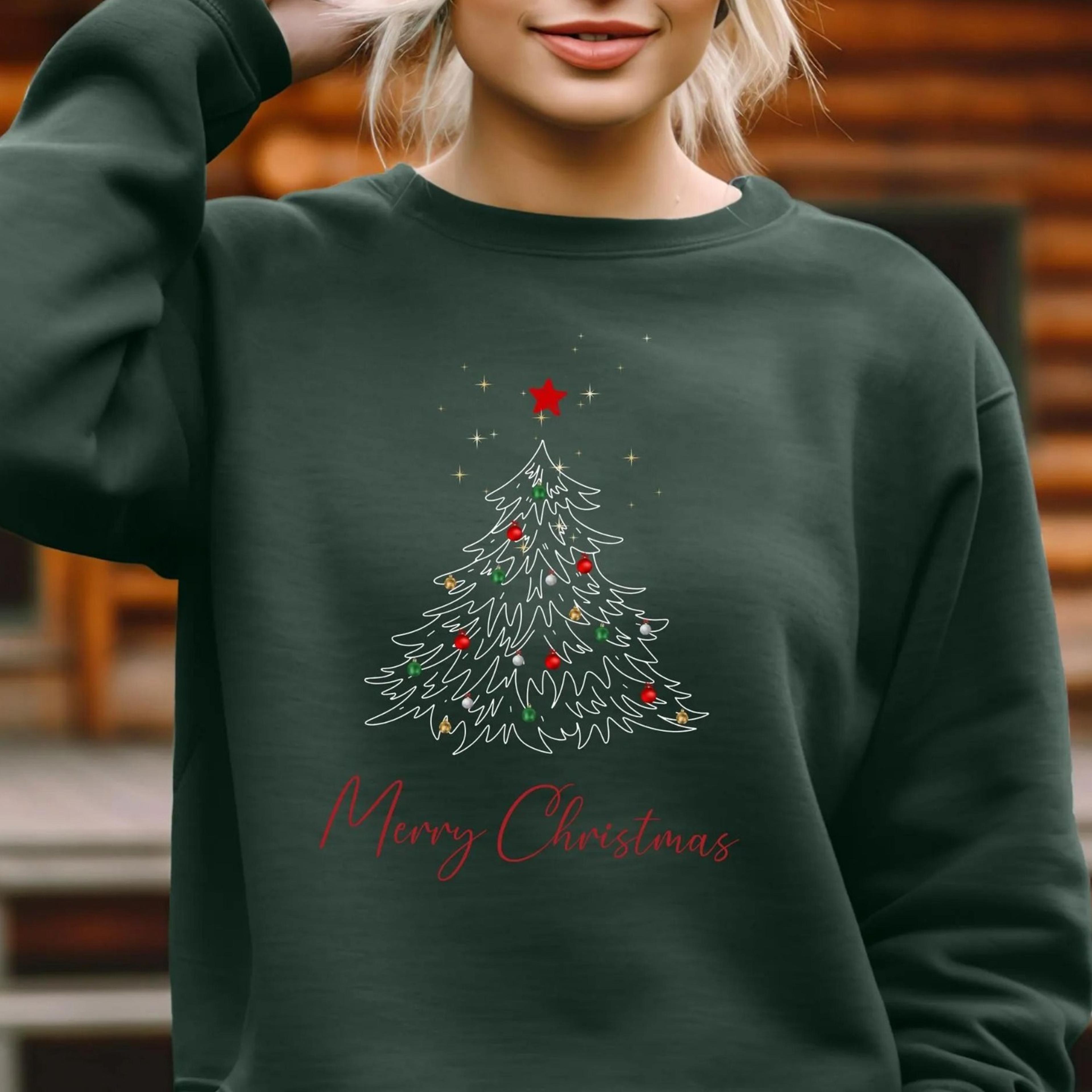 christmas tree sweatshirt, christmas tree winter sweater, christmas sweatshirt, christmas t-shirt, winter sweater