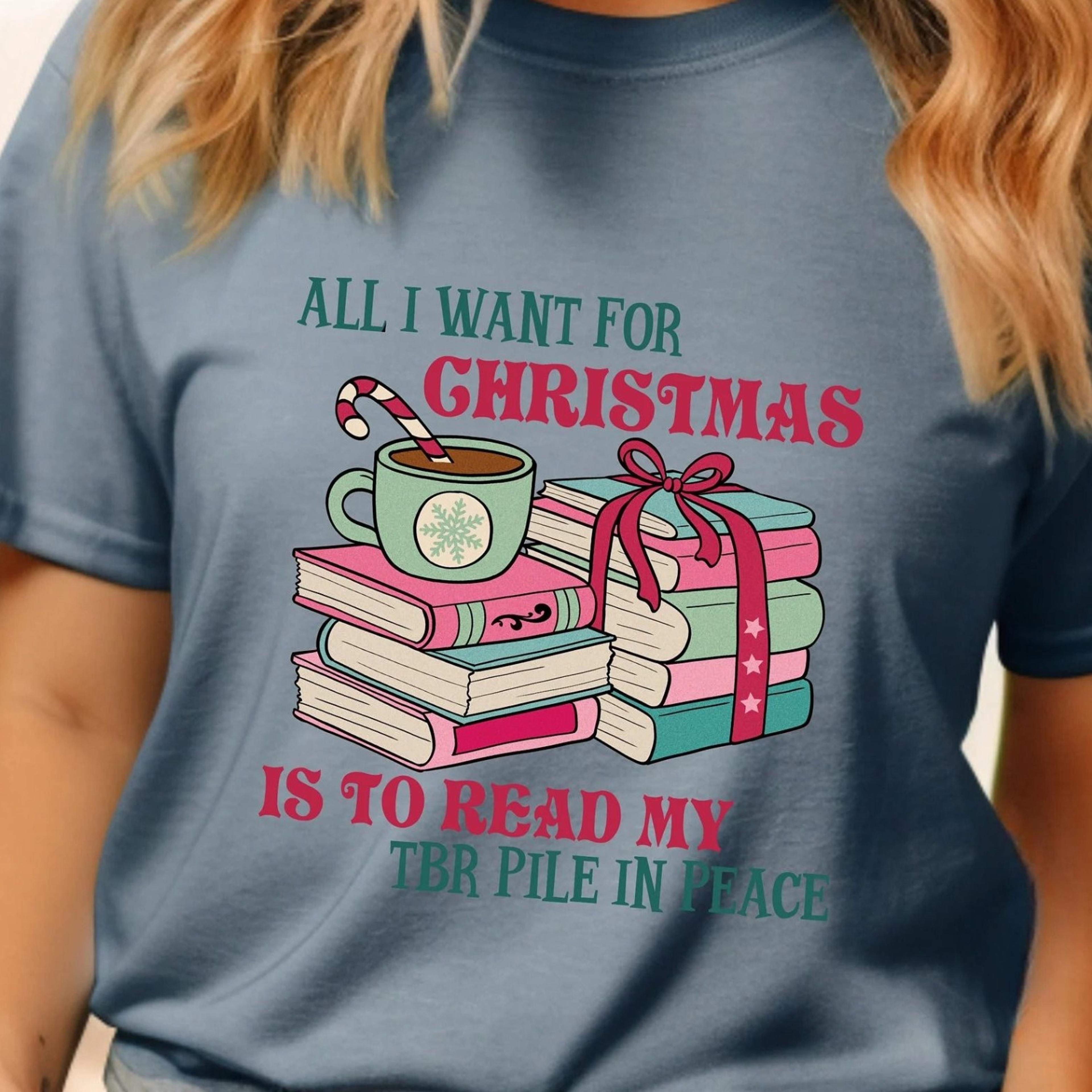 all i want for christmas bookish sweatshirt, retro books christmas sweatshirt, sweater christmas, christmas sweater book