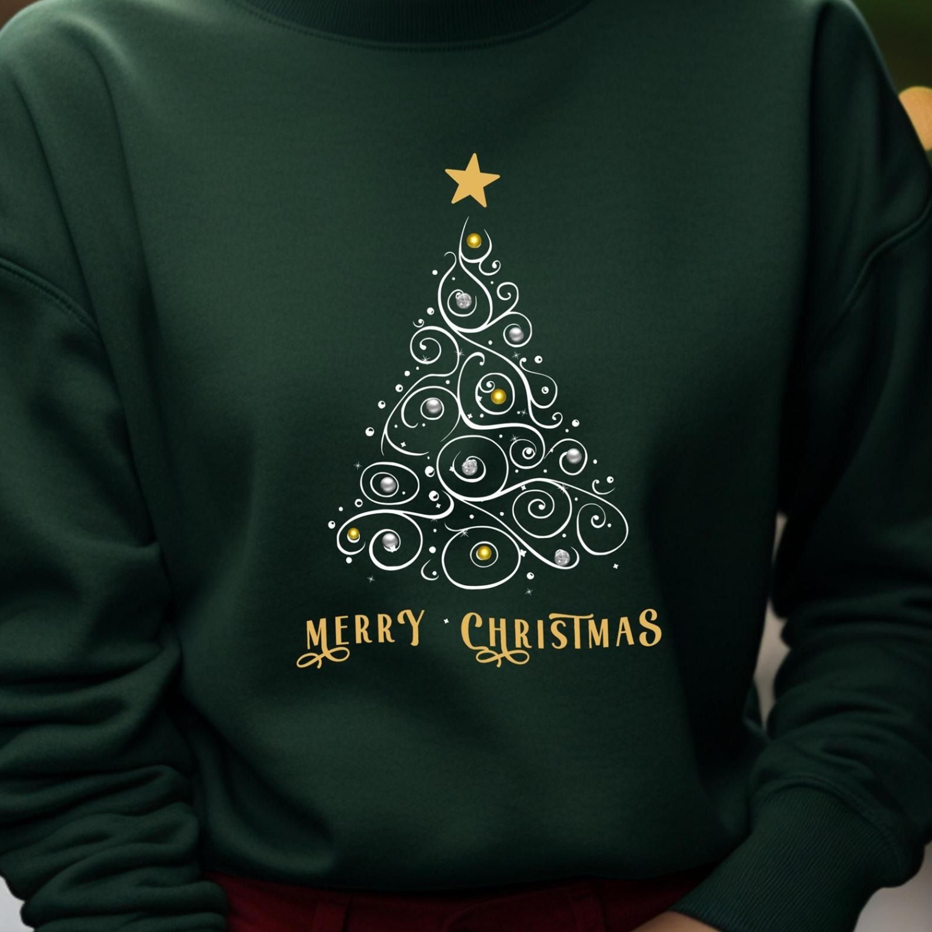 merry christmas, winter sweater, minimalist, christmas nordic sweater, christmas tree outfit, unisex sweater,