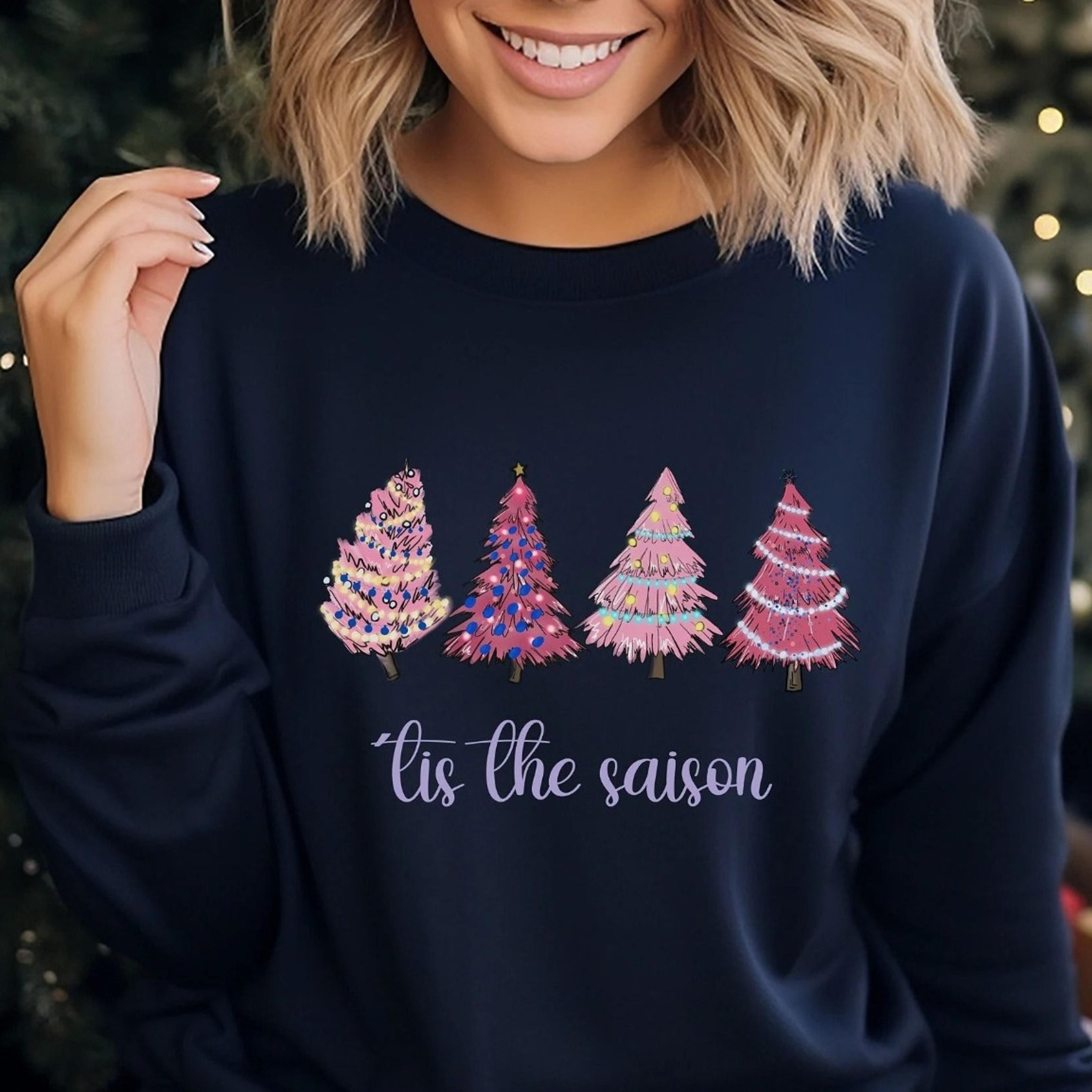 winter sweatshirt, christmas tree winter sweater, minimalist christmas sweater, christmas shirt