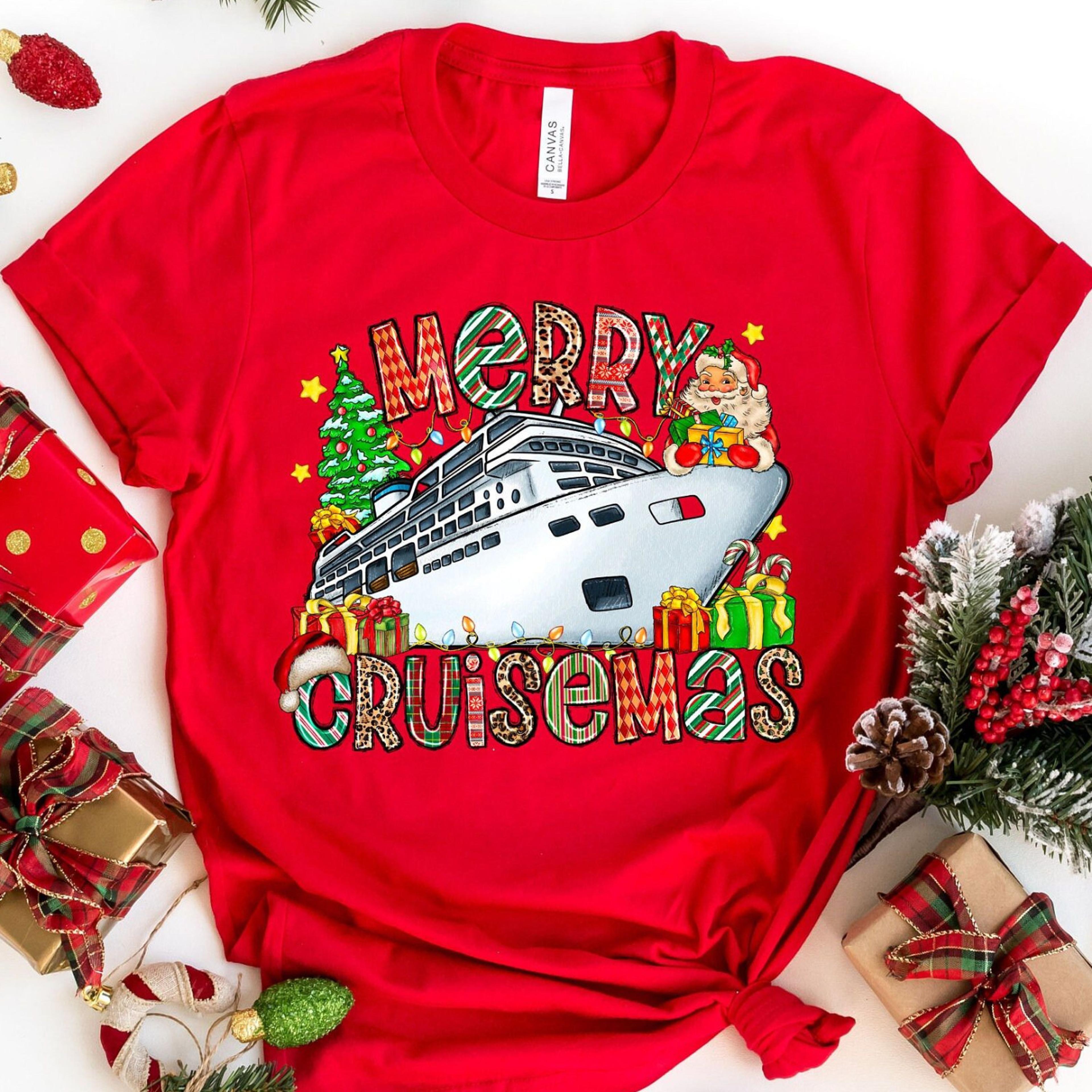 christmas cruisin crew t-shirt family group christmas cruise holiday sweatshirt