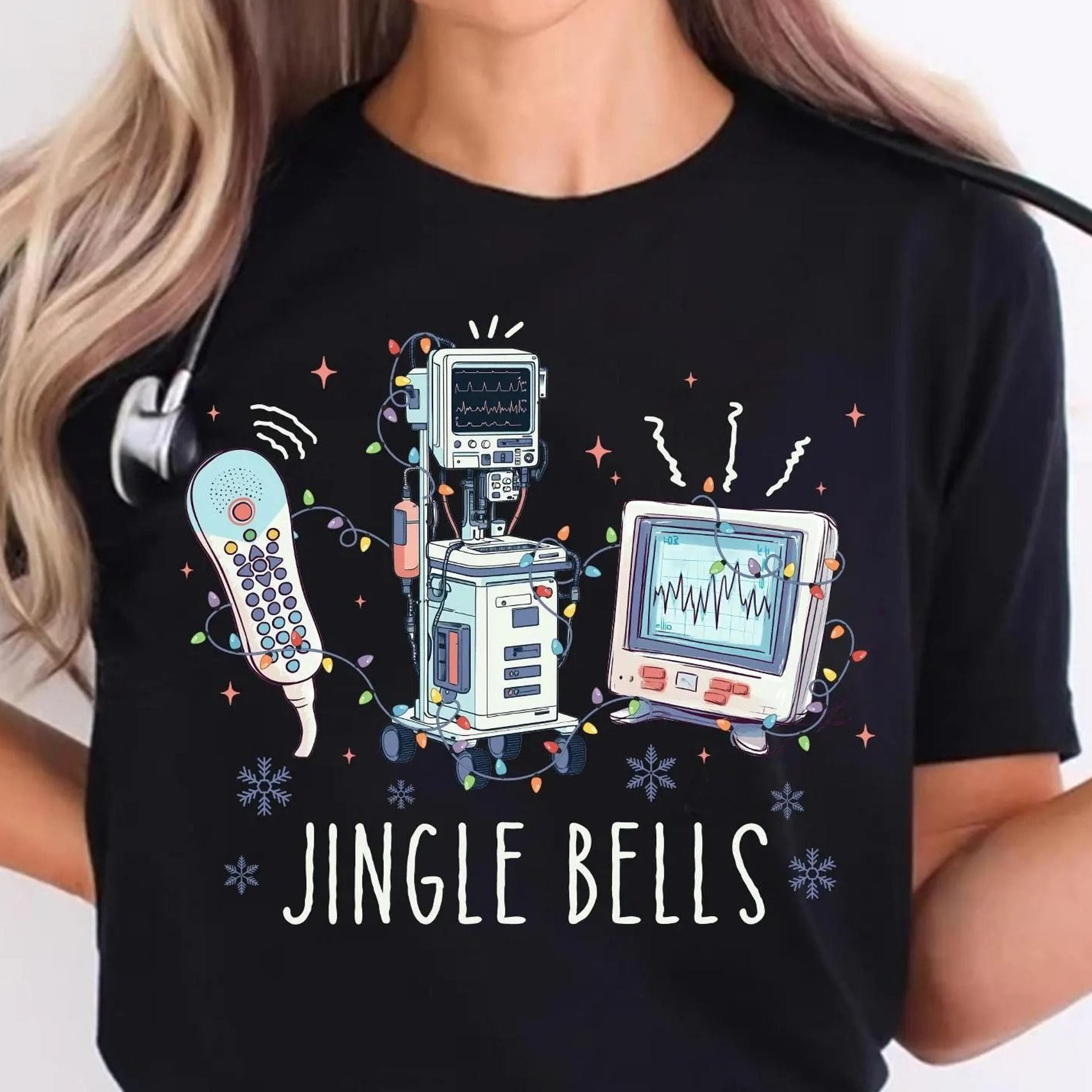 jingle bells nurse shirt christmas er nurse crew cotton tee