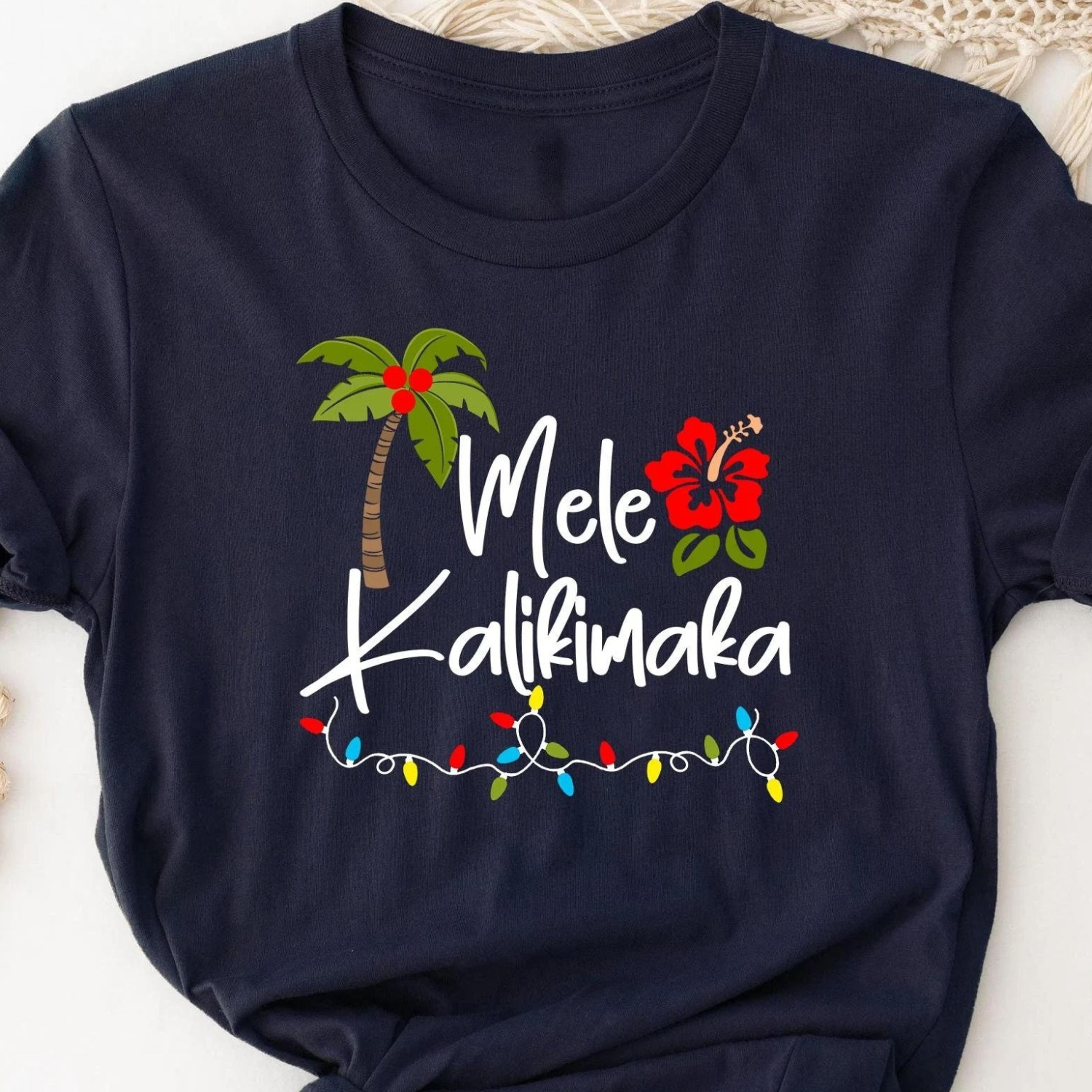 mele kalikimaka shirt hawaiian christmas family vacation tee