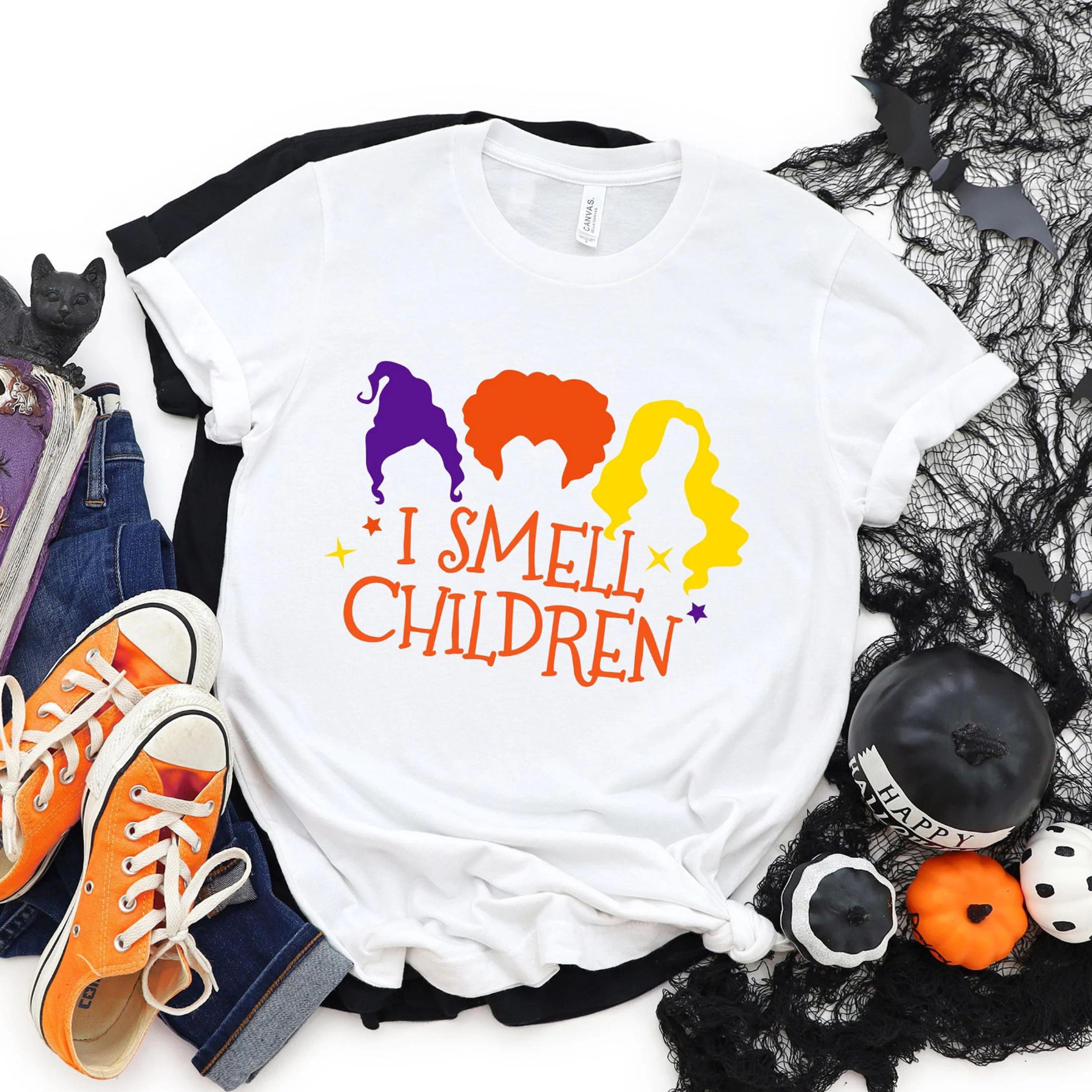 i smell children t-shirt funny witch halloween hocus pocus sweatshirt