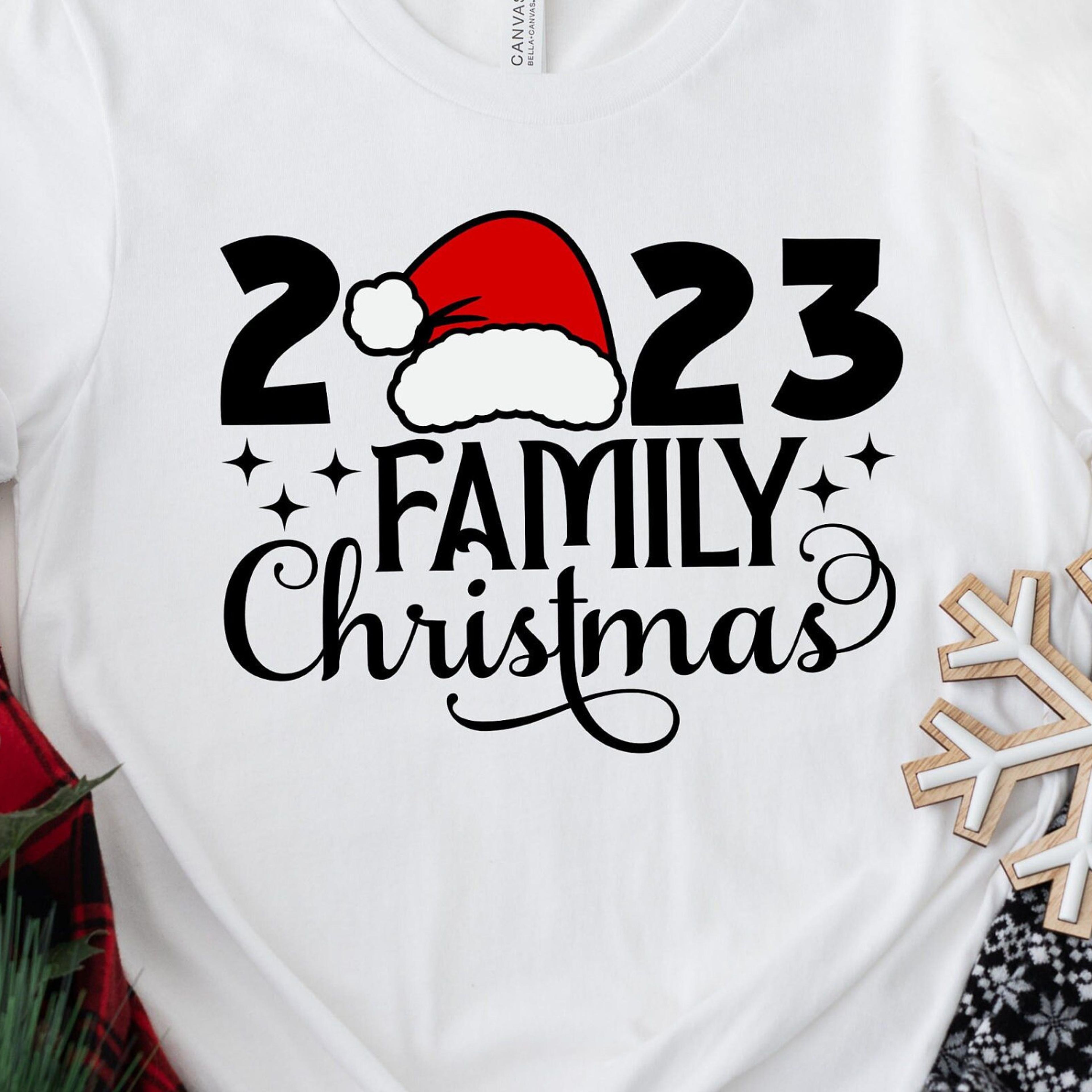 family christmas t-shirt matching santa shirts holiday party family sweatshirt