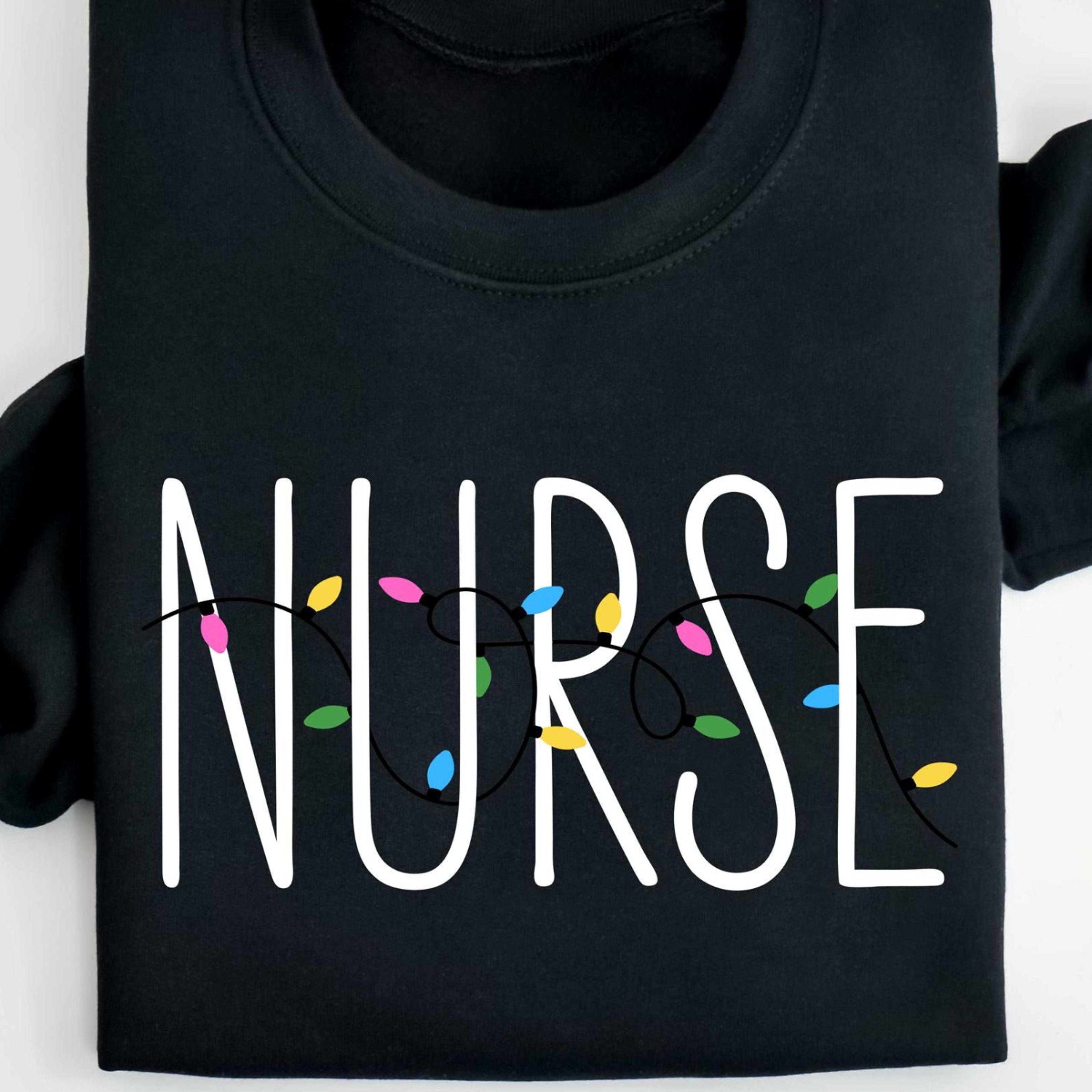 christmas registered nurse t-shirt merry rn nurse holiday sweatshirt