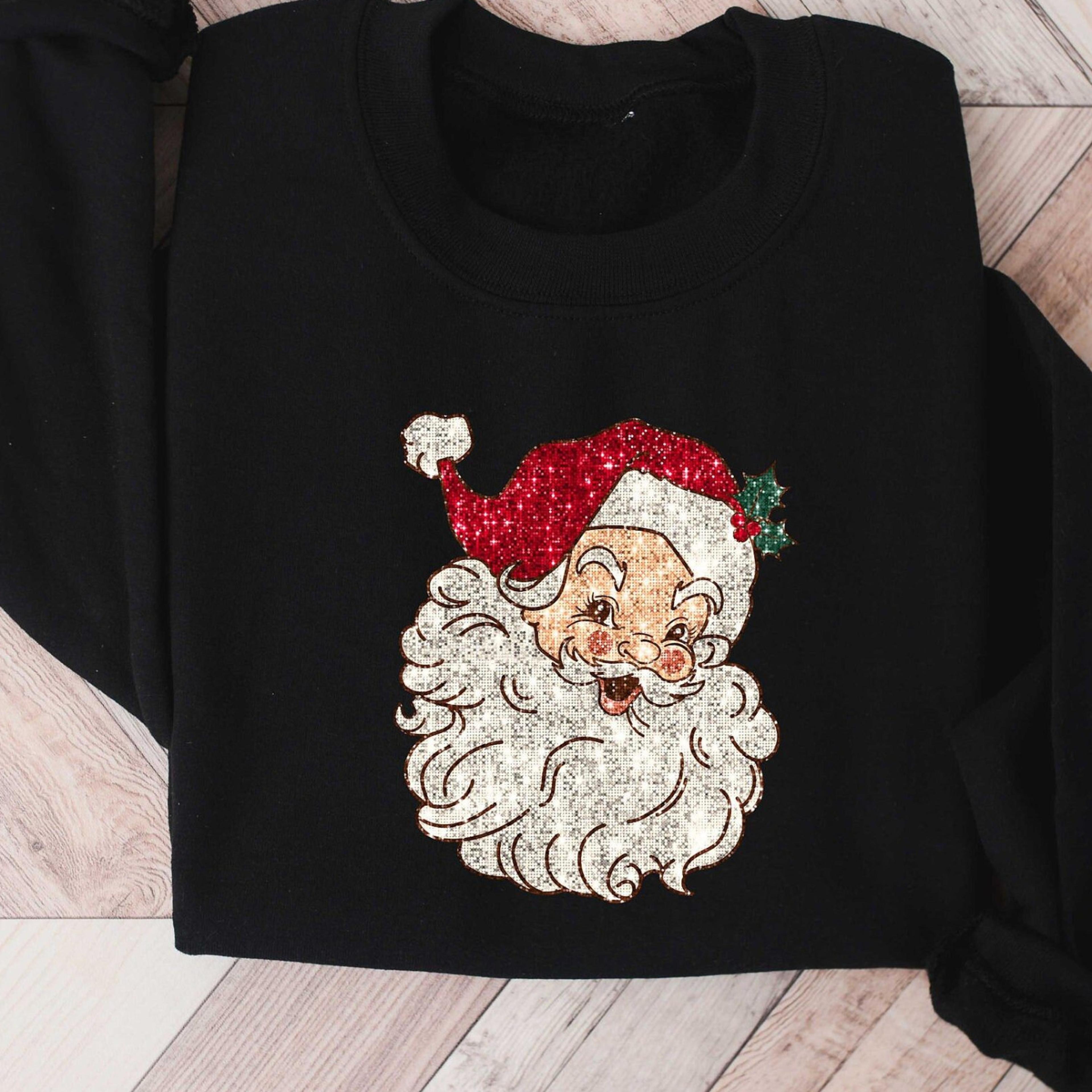 retro santa t-shirt 90s christmas santa vibes vintage holiday sweatshirt