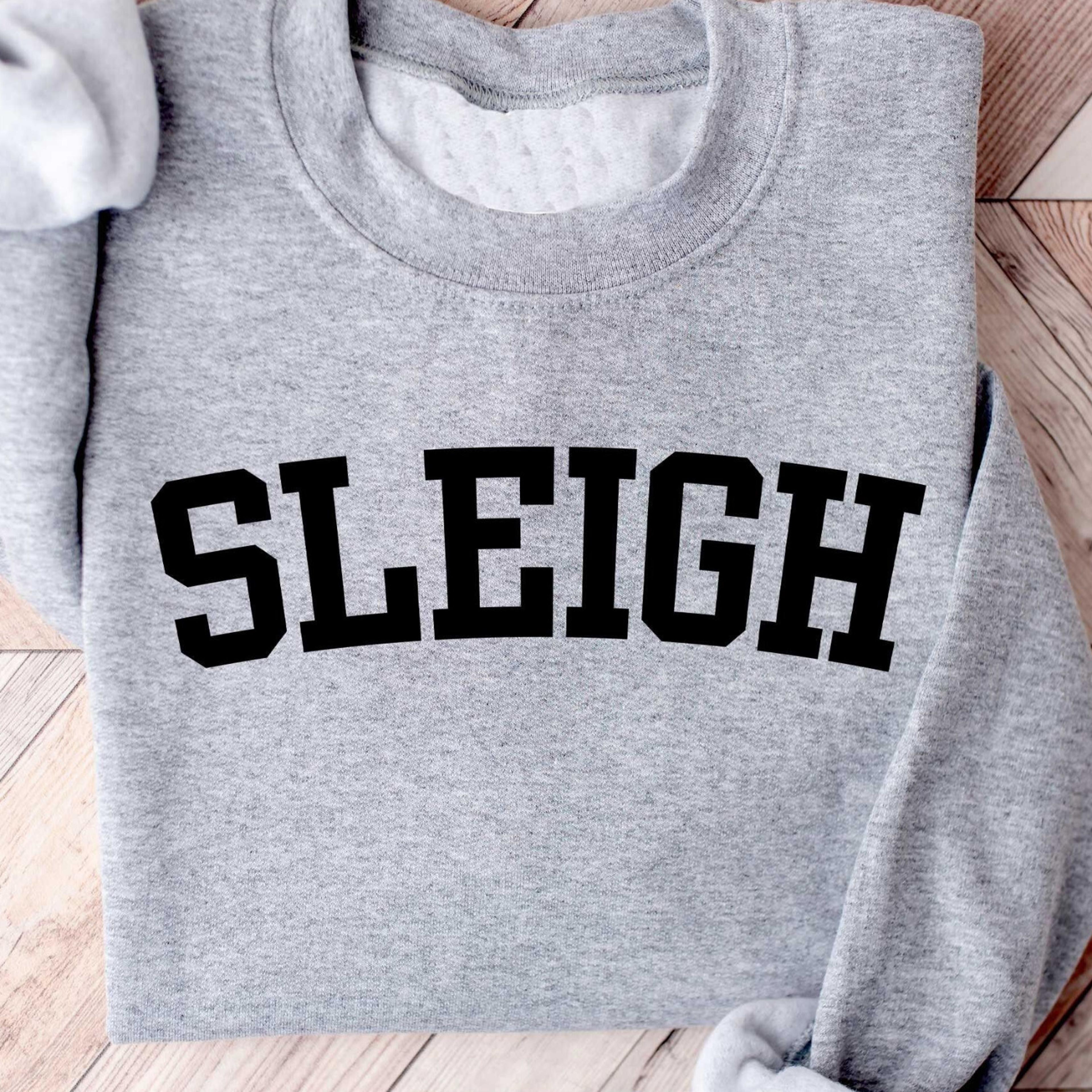 sleigh christmas t-shirt cute winter family holiday festive sweatshirt
